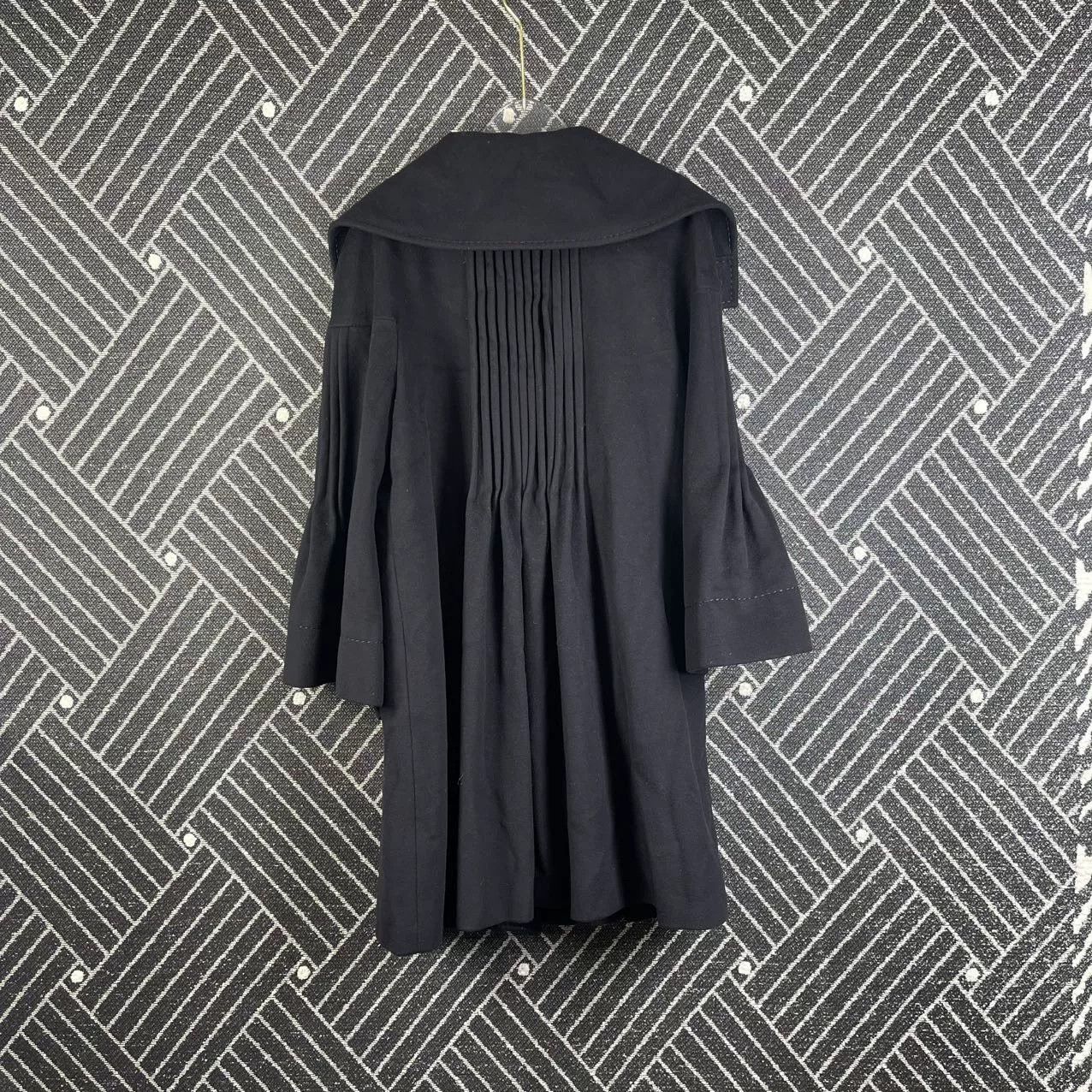 Sportmax Max Mara Sportmax Black Wool Coat Size XXS / US 00 / IT 34 - 2 Thumbnail