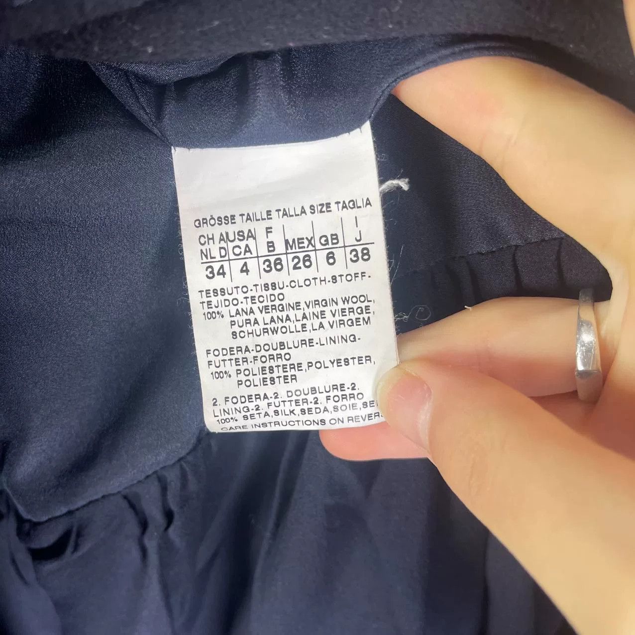 Sportmax Max Mara Sportmax Black Wool Coat Size XXS / US 00 / IT 34 - 7 Thumbnail