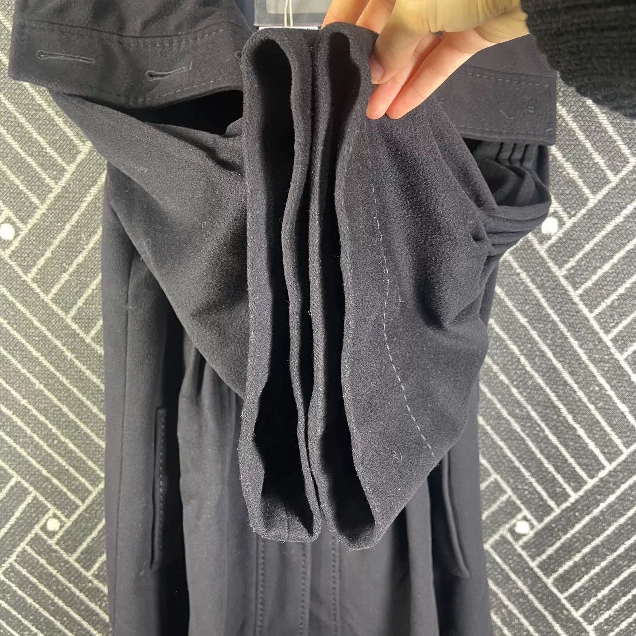 Sportmax Max Mara Sportmax Black Wool Coat Size XXS / US 00 / IT 34 - 8 Thumbnail