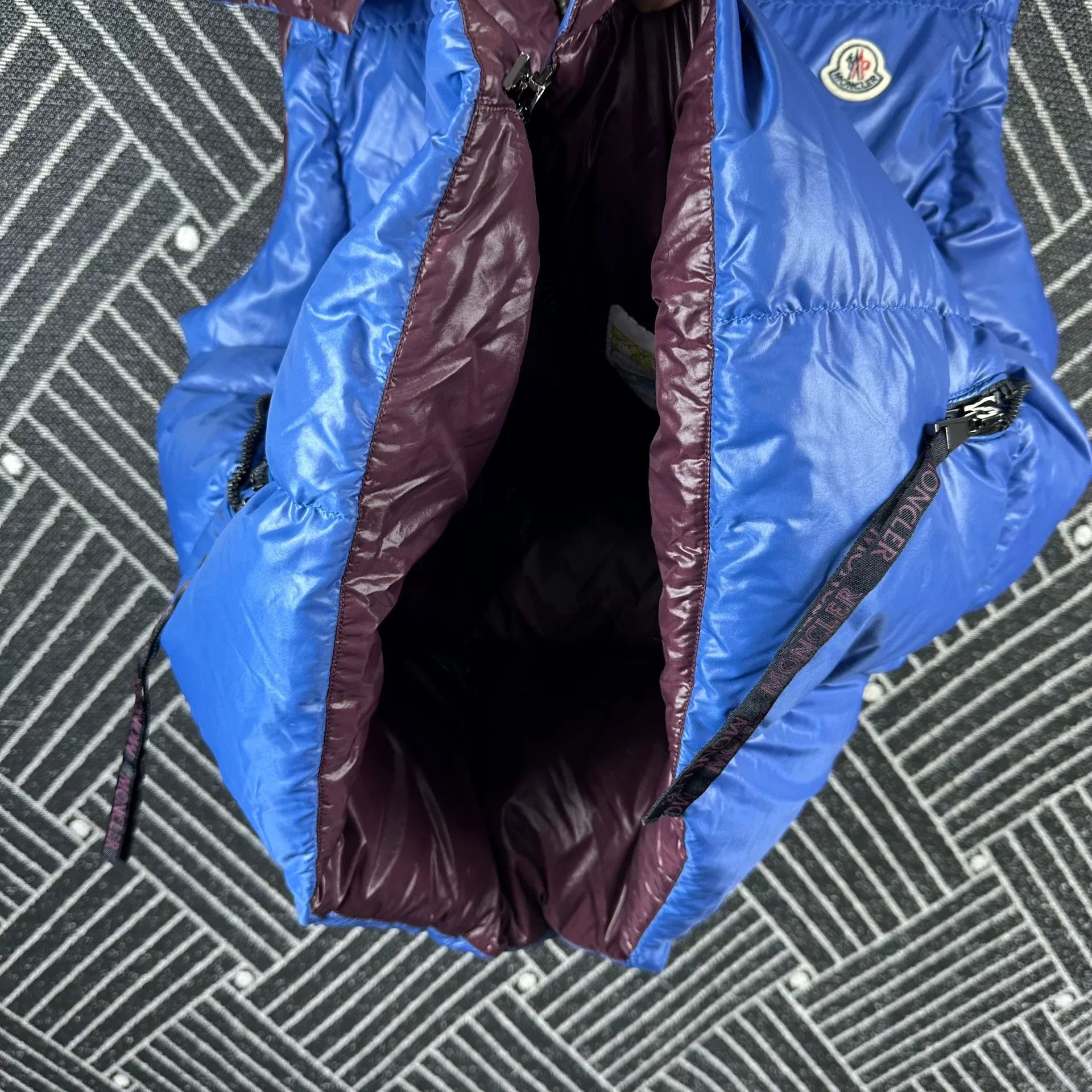 Moncler Moncler Luzule Blue Down Vest Size S / US 4 / IT 40 - 5 Thumbnail