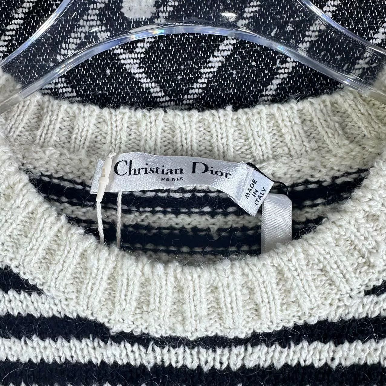 Dior Dior Striped Letter Knit Short Sleeve Size S / US 4 / IT 40 - 3 Thumbnail