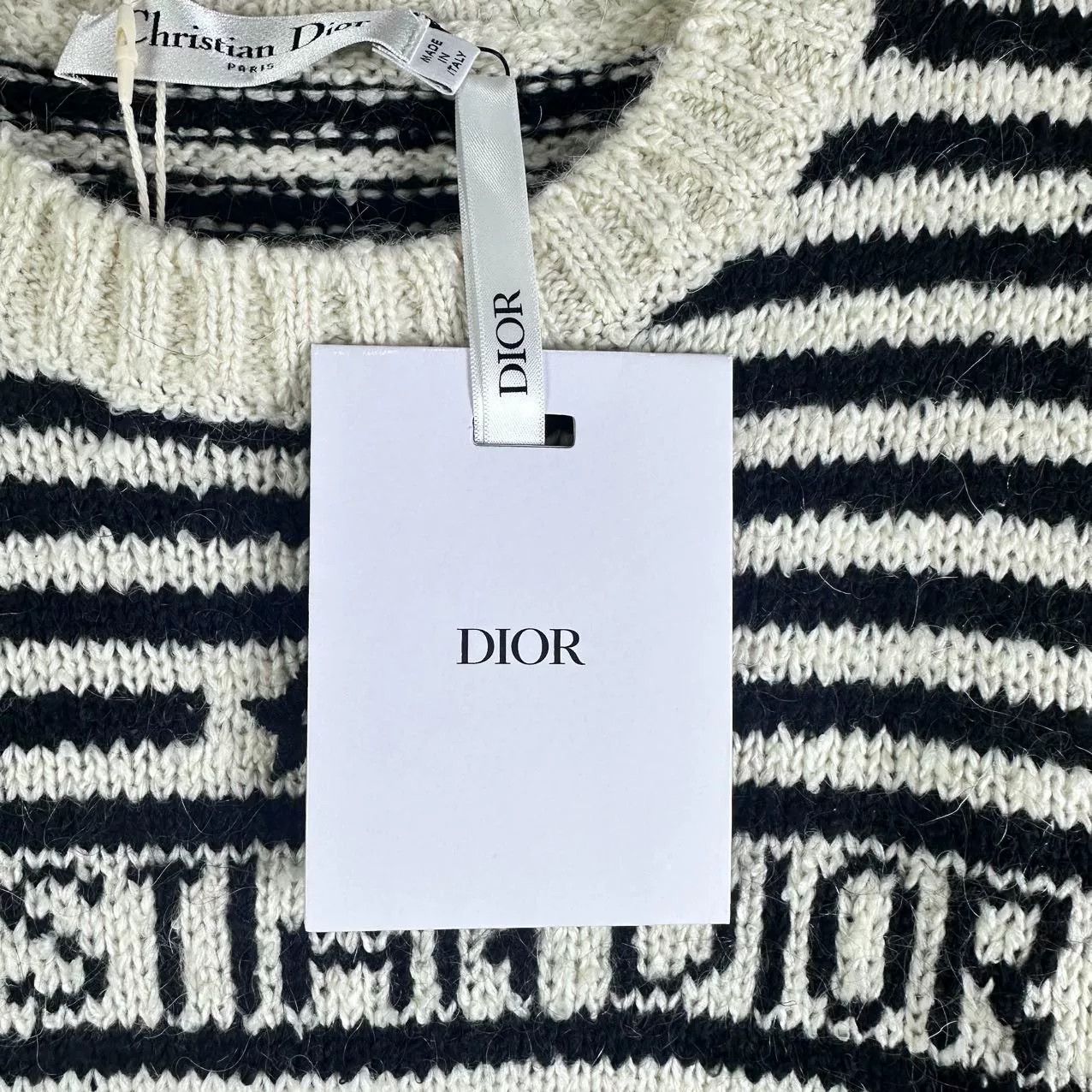Dior Dior Striped Letter Knit Short Sleeve Size S / US 4 / IT 40 - 5 Thumbnail