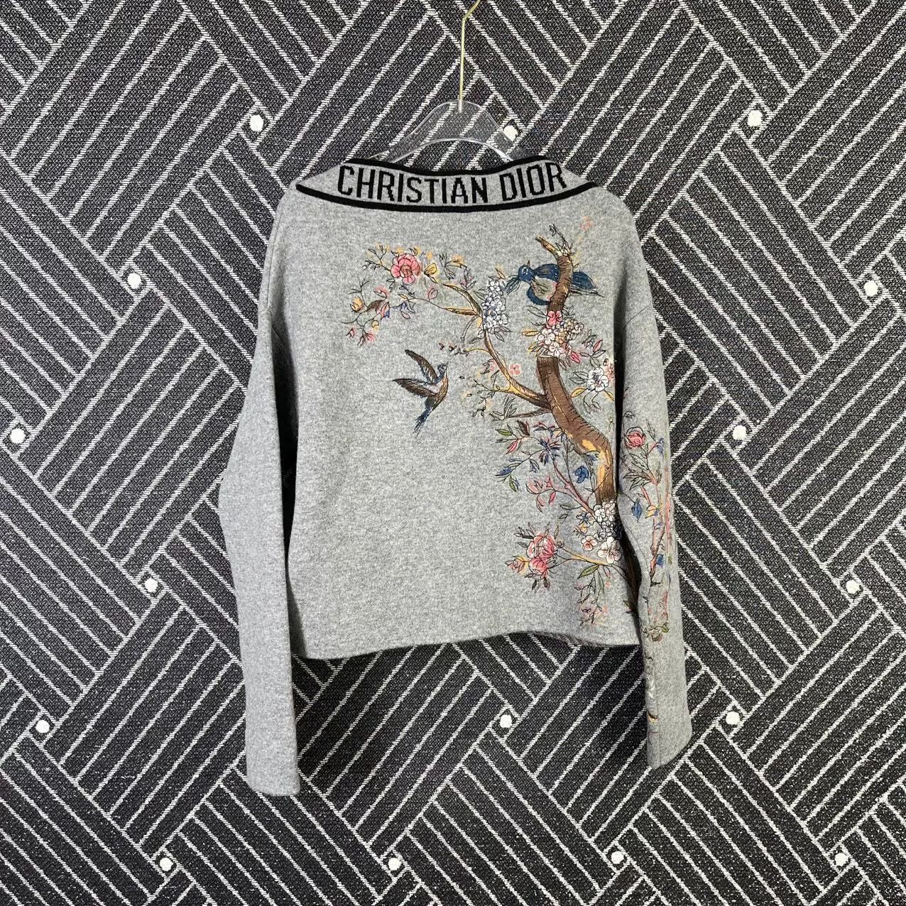 Dior Dior Women's Embroidered Floral Knit Size S / US 4 / IT 40 - 6 Thumbnail
