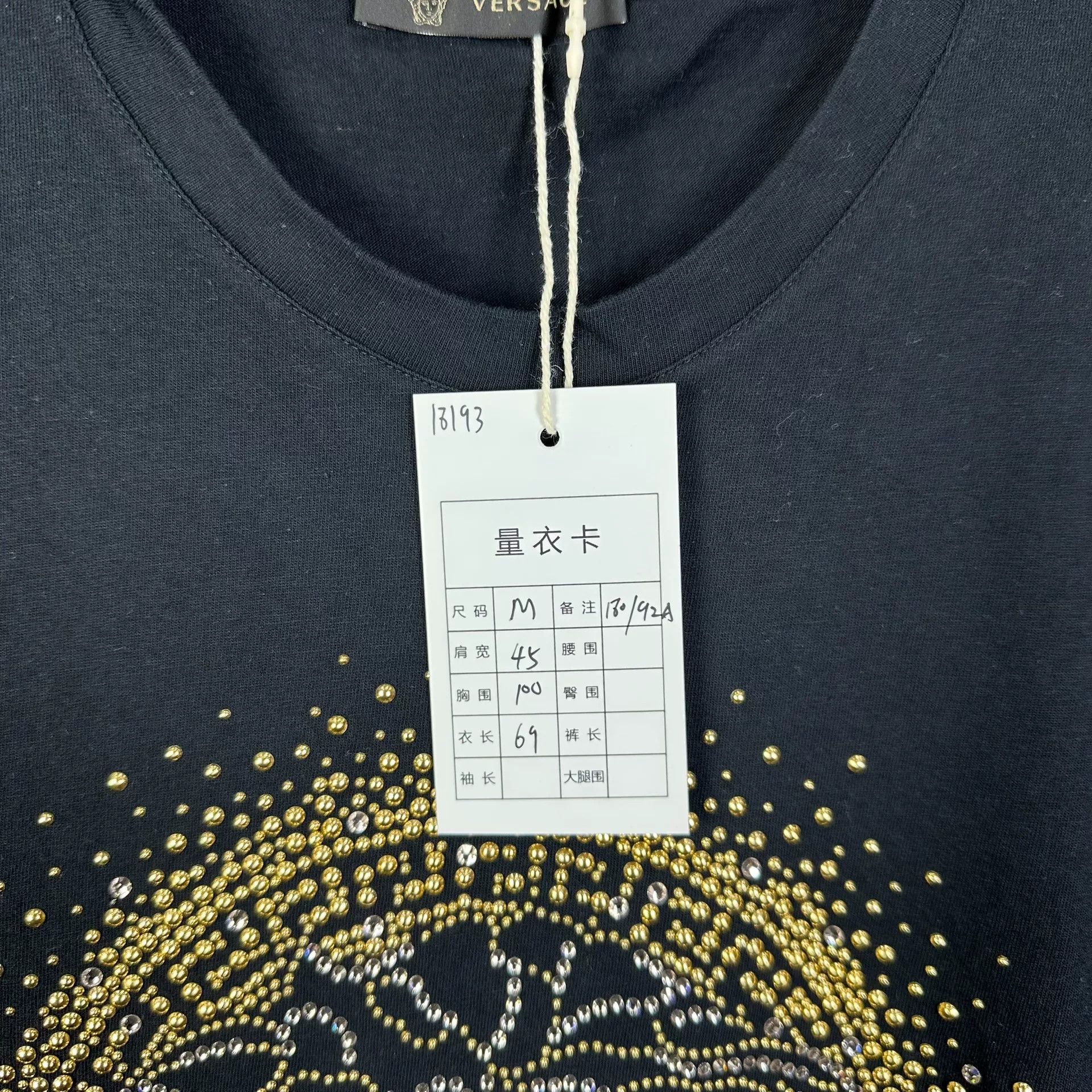 Versace VERSACE Medusa SS21 Logo Studded T-Shirt Size US M / EU 48-50 / 2 - 6 Thumbnail