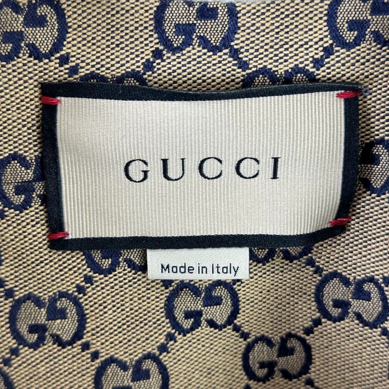 Gucci Gucci Ivory Logo Denim Jacket Size US S / EU 44-46 / 1 - 3 Thumbnail