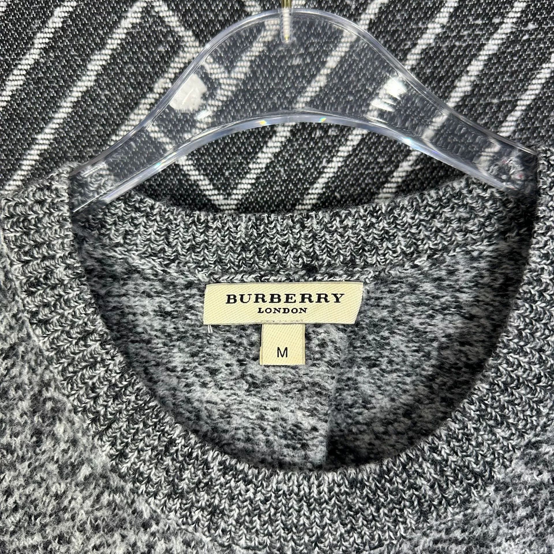 Burberry Burberry Gray Wool Sweater M Size US M / EU 48-50 / 2 - 3 Thumbnail
