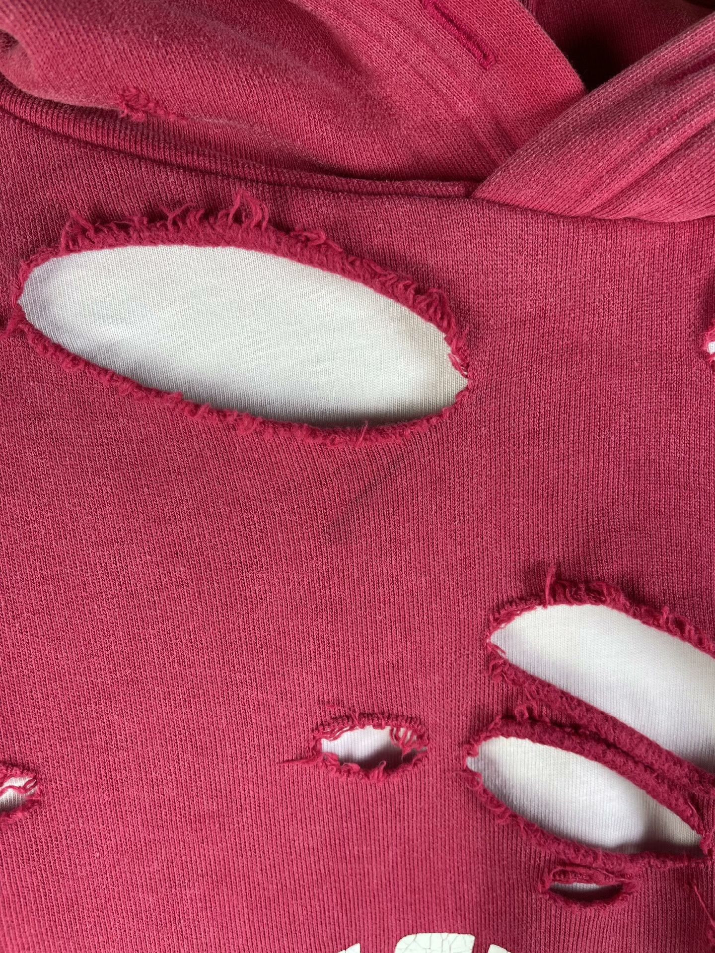 Balenciaga Balenciaga Distressed Hole Fake Two-Piece Hoodie Size US S / EU 44-46 / 1 - 4 Thumbnail