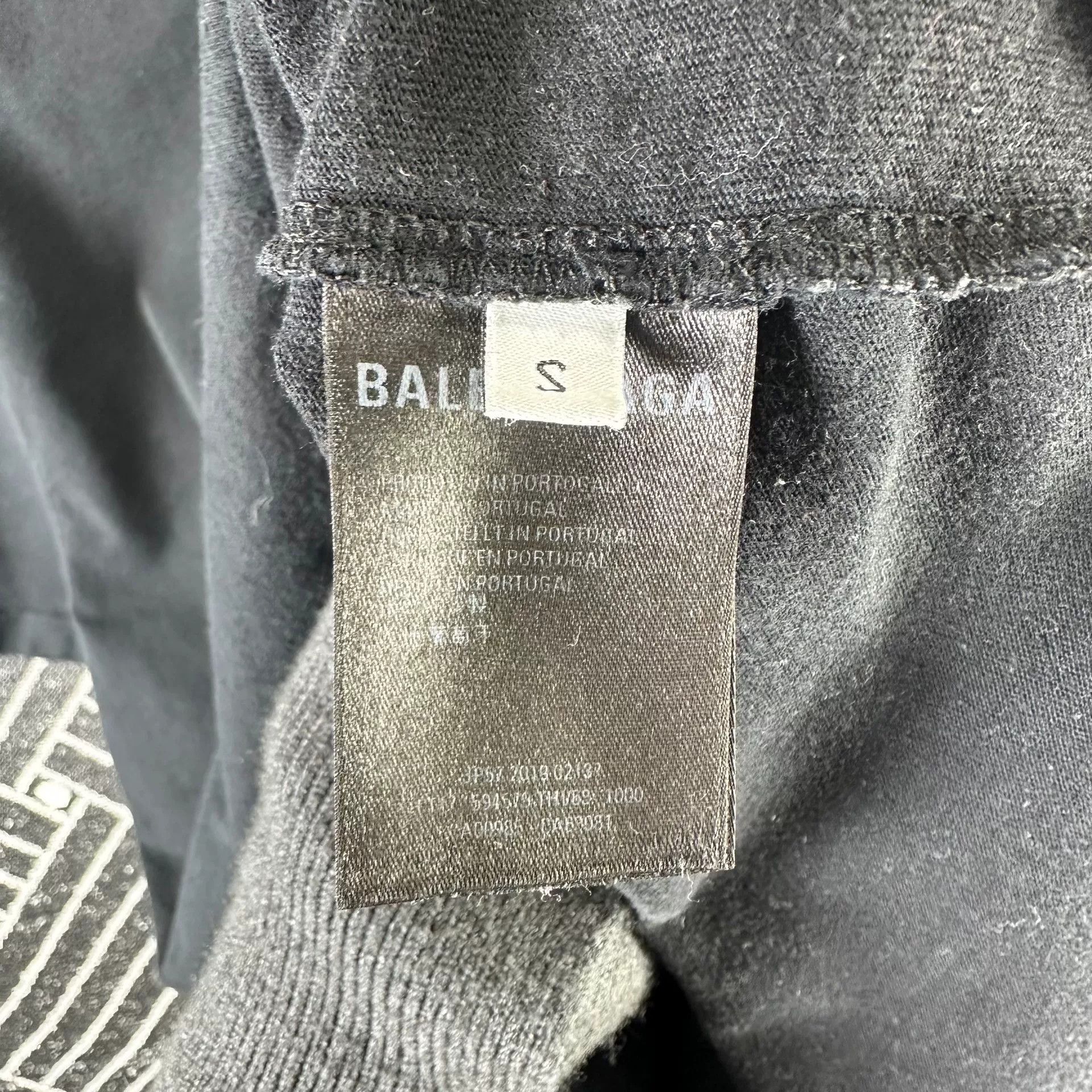 Balenciaga Balenciaga Double B Black Short Sleeve T-shirt Size US S / EU 44-46 / 1 - 4 Thumbnail