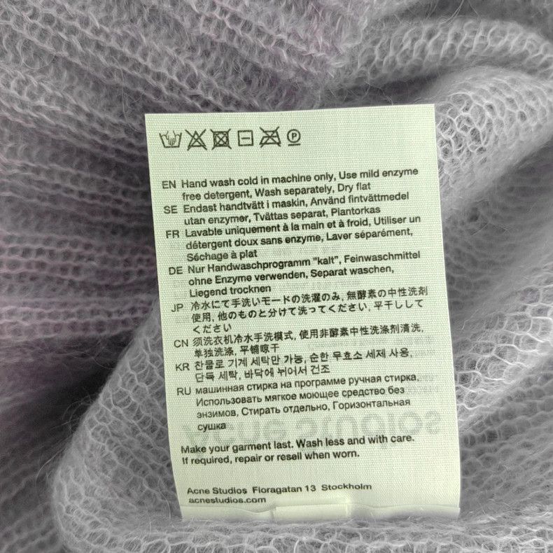 Acne Studios Acne Studios Purple Mohair Pullover S Size S / US 4 / IT 40 - 4 Thumbnail