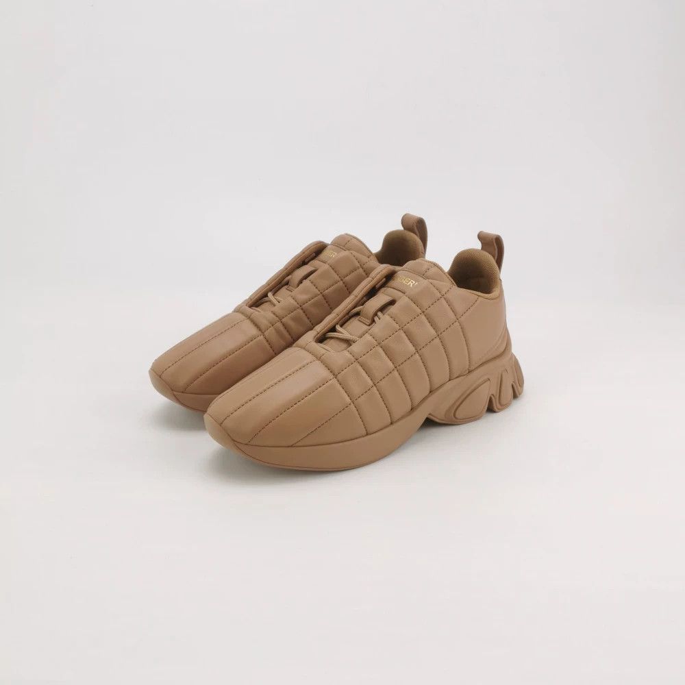 Burberry Burberry Leather Quilted Round-Toe Lace-Up Shoes Size US 7 / IT 37 - 2 Thumbnail