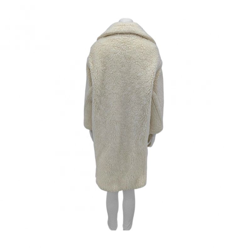 Max Mara MaxMara White Alpaca Coat XS Size XS / US 0-2 / IT 36-38 - 2 Thumbnail