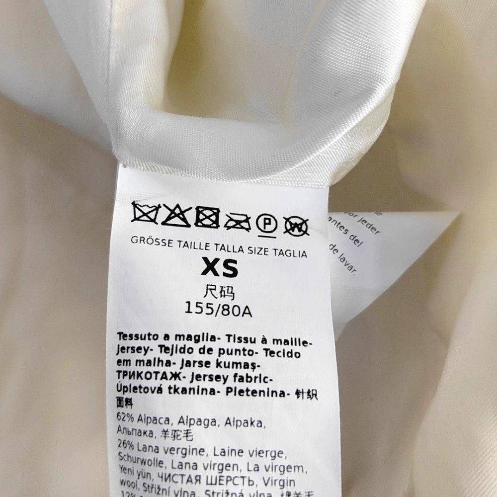 Max Mara MaxMara White Alpaca Coat XS Size XS / US 0-2 / IT 36-38 - 4 Thumbnail