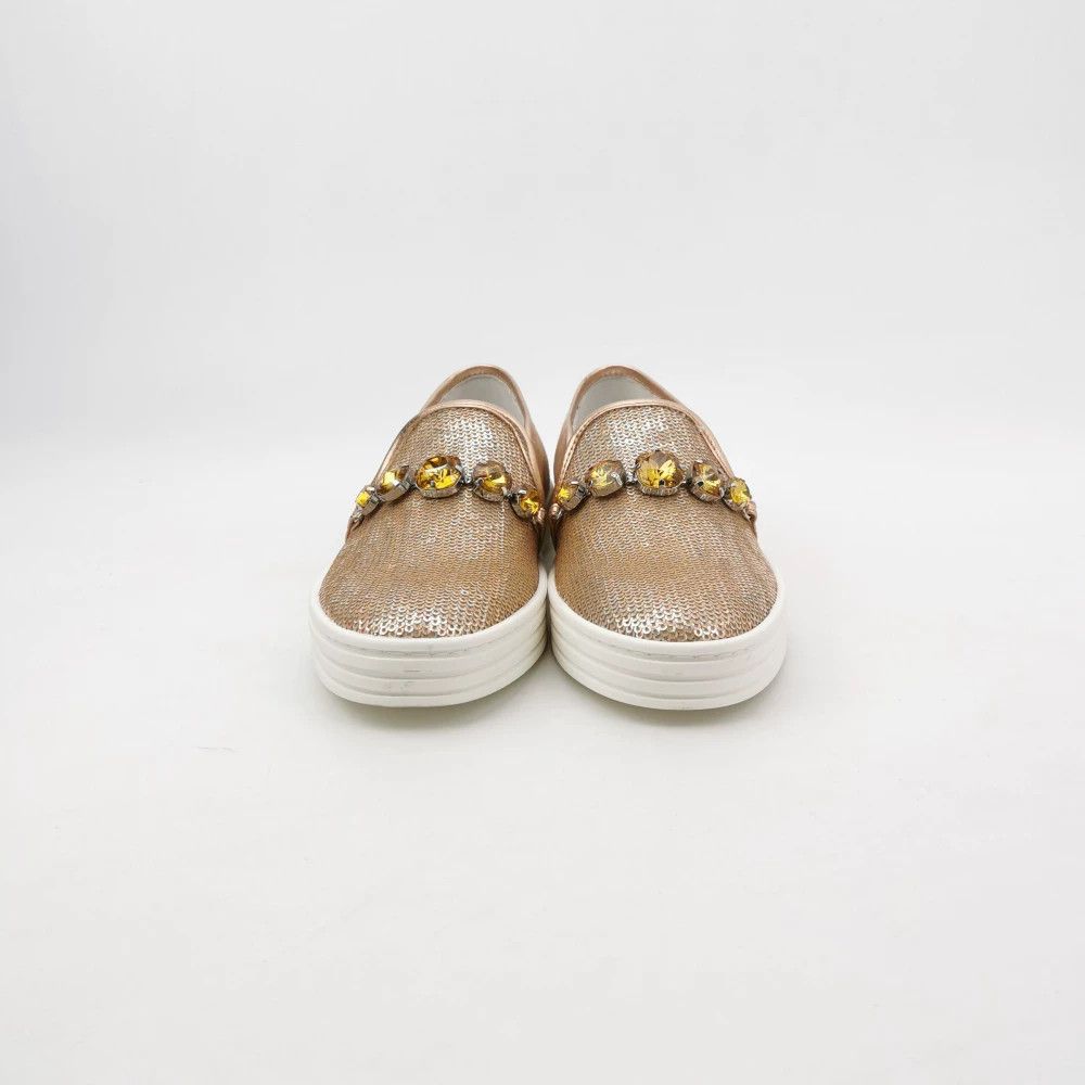 Hogan Hogan Suede Rhinestone Sequin Casual Shoes Size US 4.5 / IT 34.5 - 3 Thumbnail