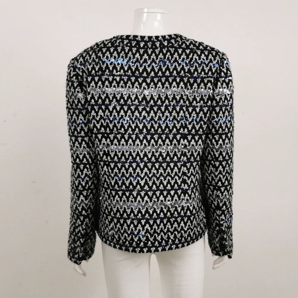 Chanel Chanel Wool Blend Colorblock Crewneck Coat Size M / US 6-8 / IT 42-44 - 2 Thumbnail