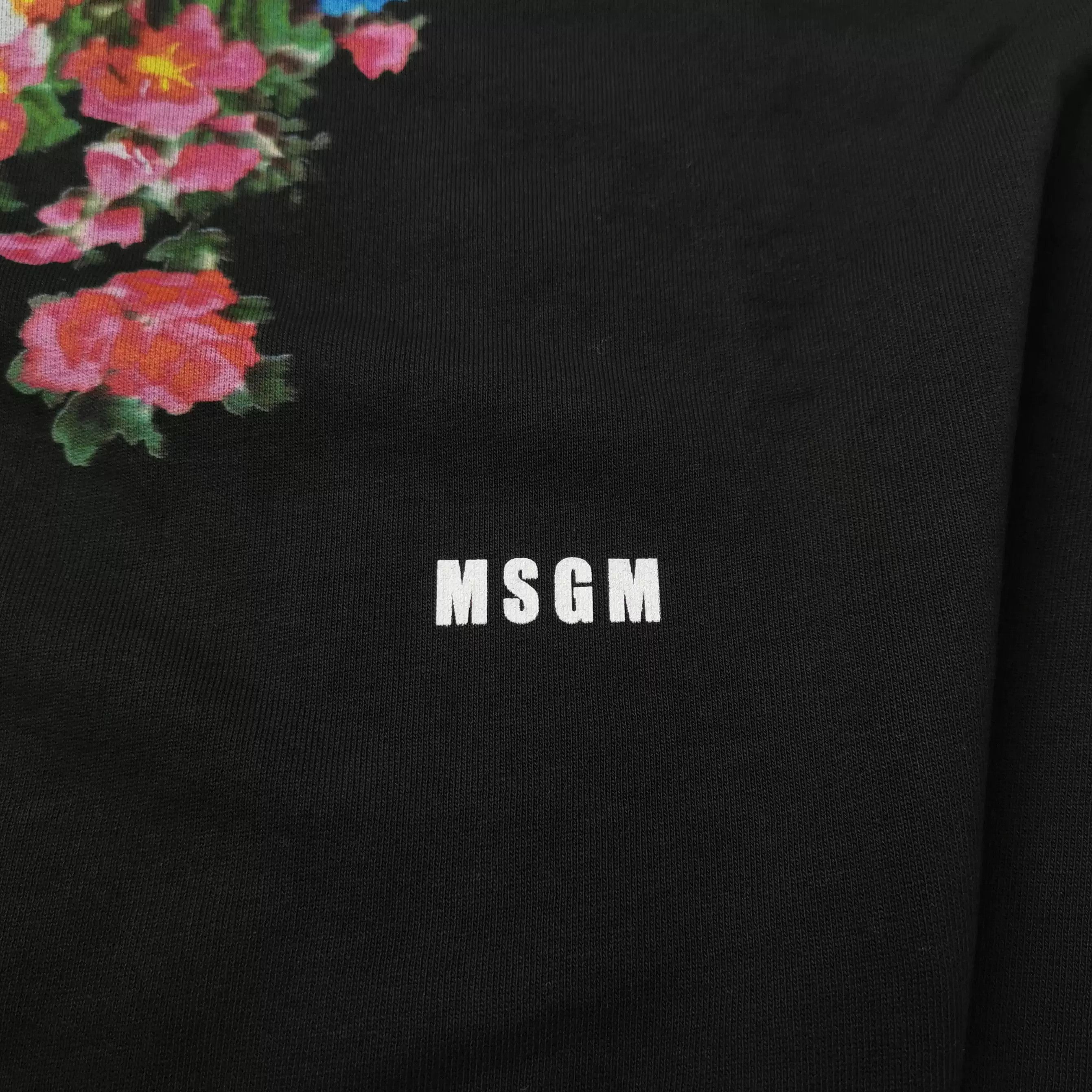 MSGM MSGM Floral Logo Cotton Hoodie M Size US M / EU 48-50 / 2 - 3 Thumbnail