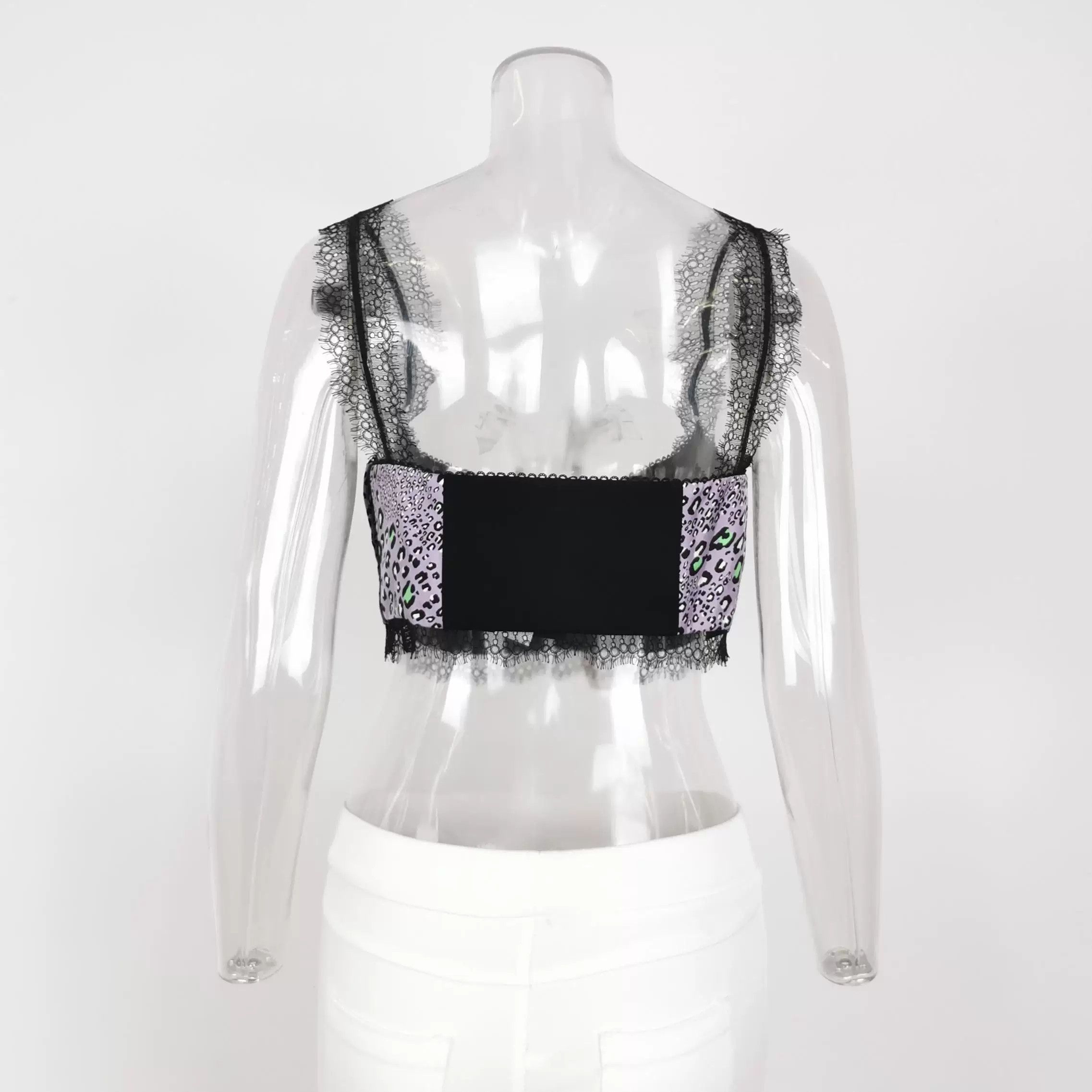 Versace Versace Silk Leopard Print Lace Top Size L / US 10 / IT 46 - 3 Thumbnail