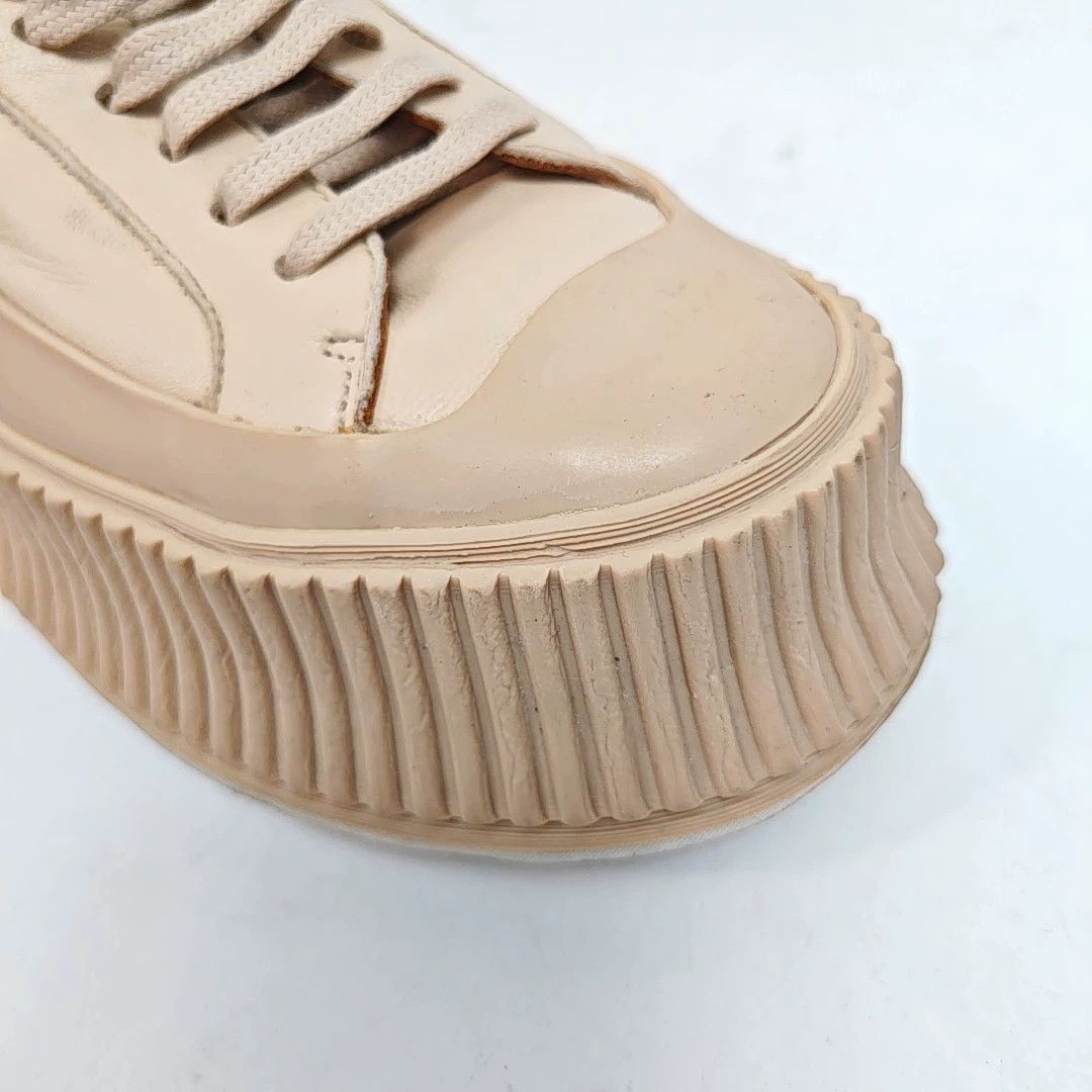 Jil Sander JIL SANDER Nude Pink Leather Low-Top Casual Shoes Size US 5 / IT 35 - 6 Thumbnail
