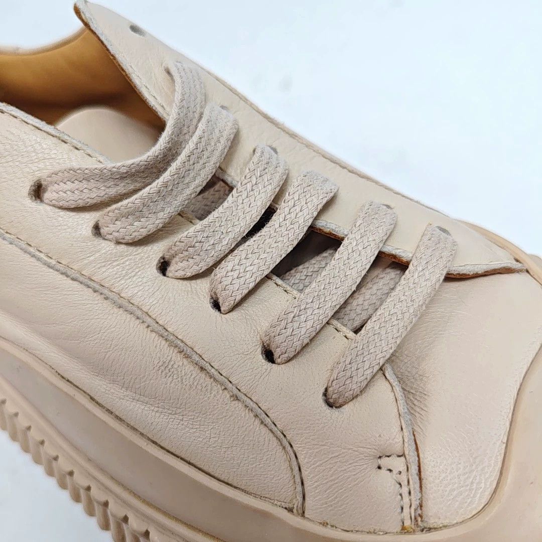 Jil Sander JIL SANDER Nude Pink Leather Low-Top Casual Shoes Size US 5 / IT 35 - 9 Thumbnail