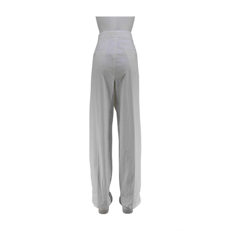 Max Mara MaxMara White Cotton Casual Pants Size 40" / US 18 - 2 Thumbnail
