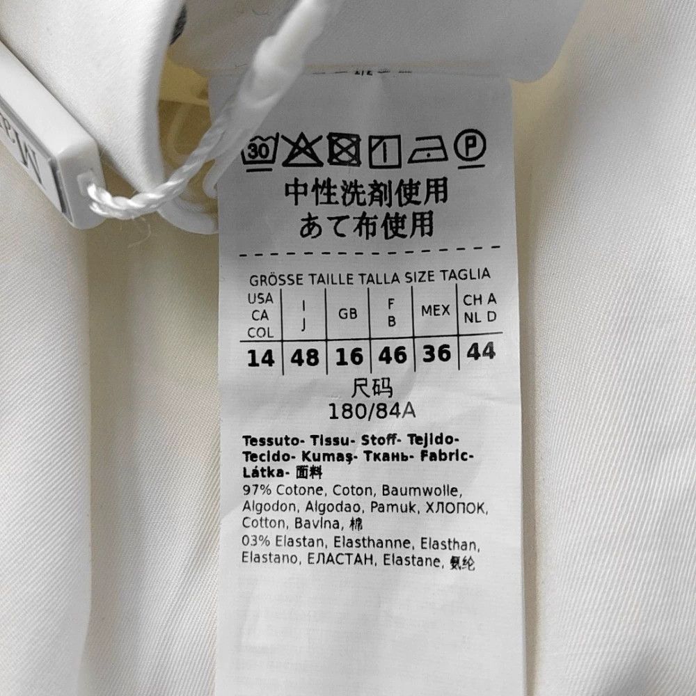 Max Mara MaxMara White Cotton Casual Pants Size 40" / US 18 - 3 Thumbnail
