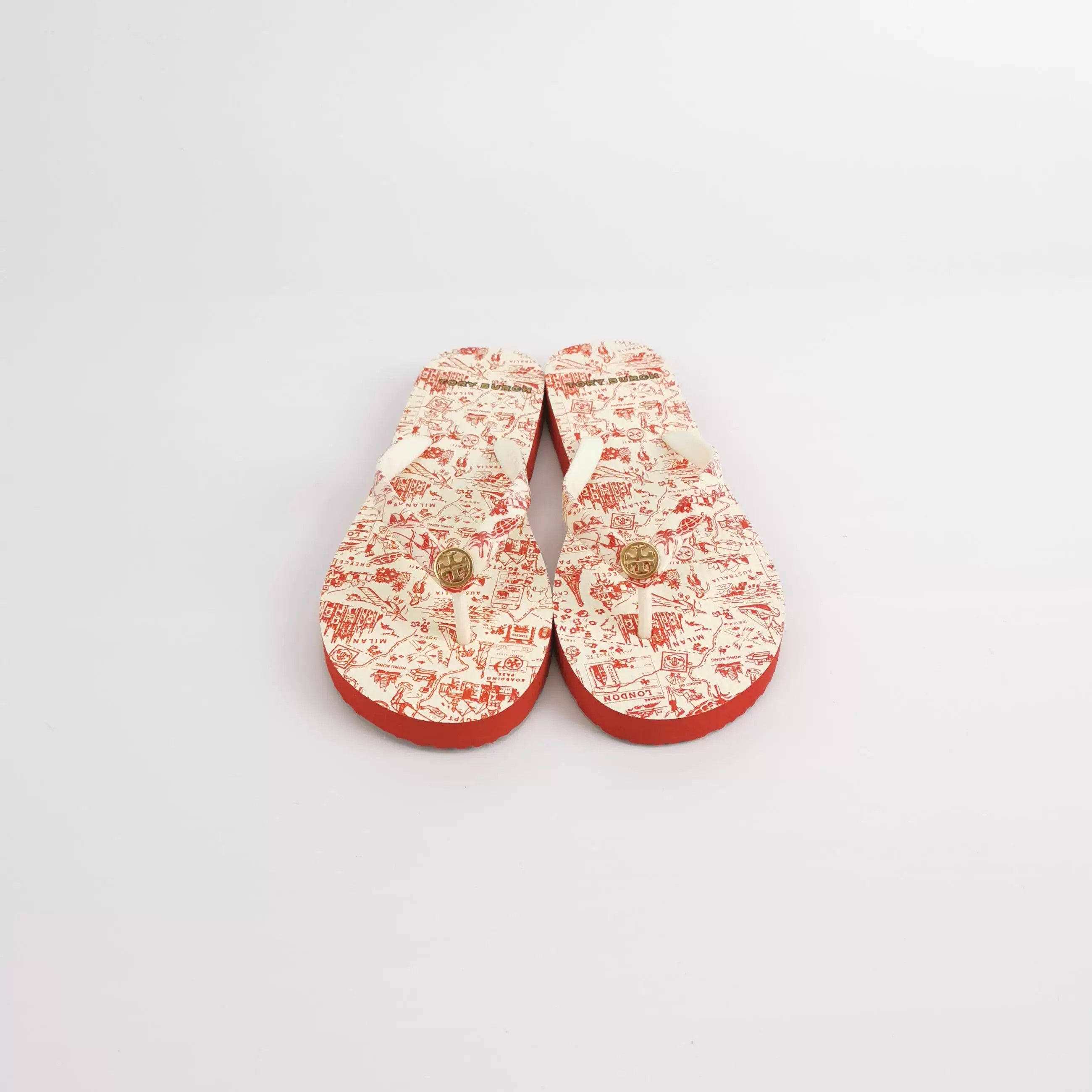 Tory Burch Tory Burch Double T Logo Toe-Post Sandals Size US 4.5 / IT 34.5 - 3 Thumbnail