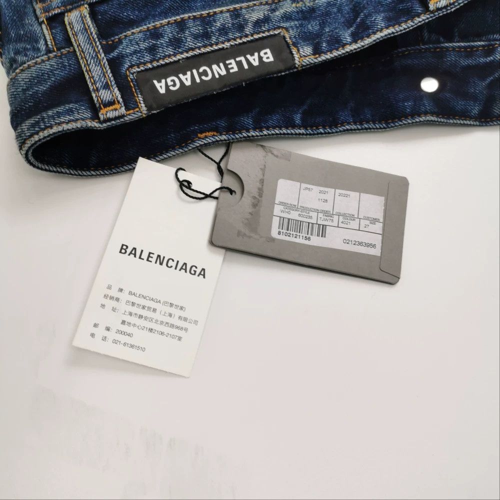 Balenciaga Balenciaga Cotton Buttoned Trousers Size 27 Size 27" / US 4 / IT 40 - 4 Thumbnail