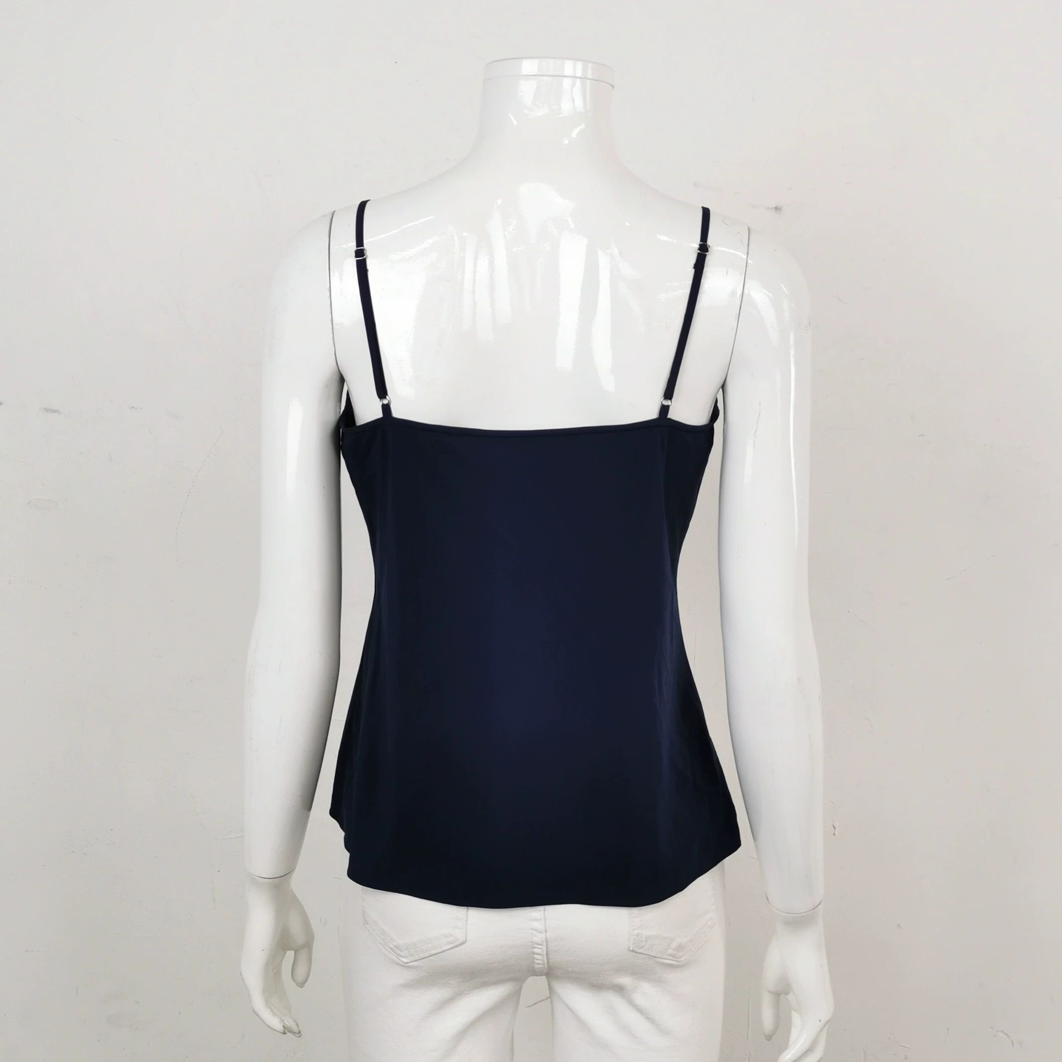 Diane von Furstenberg DVF Blue White Printed Womens Top Size S / US 4 / IT 40 - 4 Thumbnail