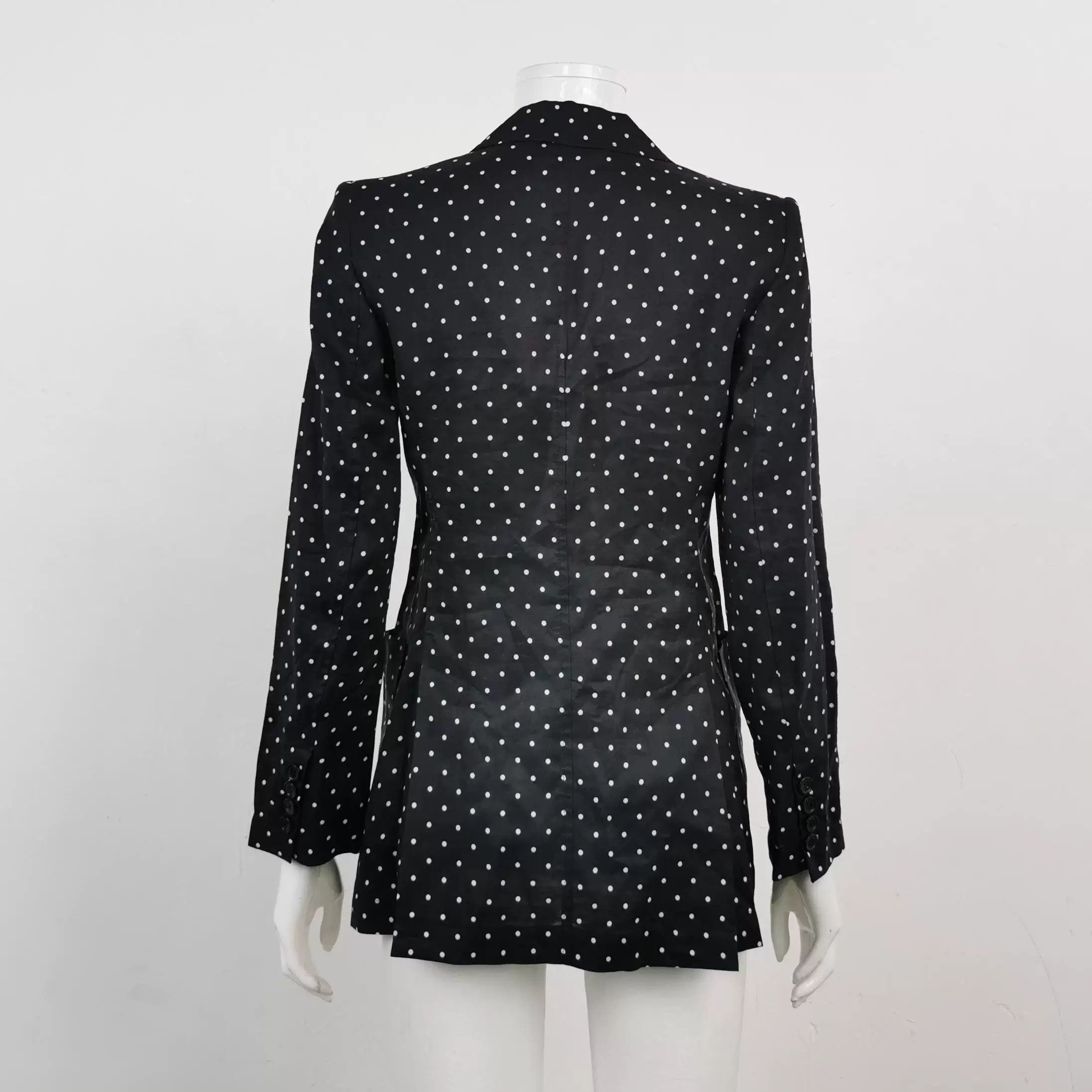 Max Mara MaxMara Ramie Colorblock Lapel Coat XS Size XS / US 0-2 / IT 36-38 - 2 Thumbnail