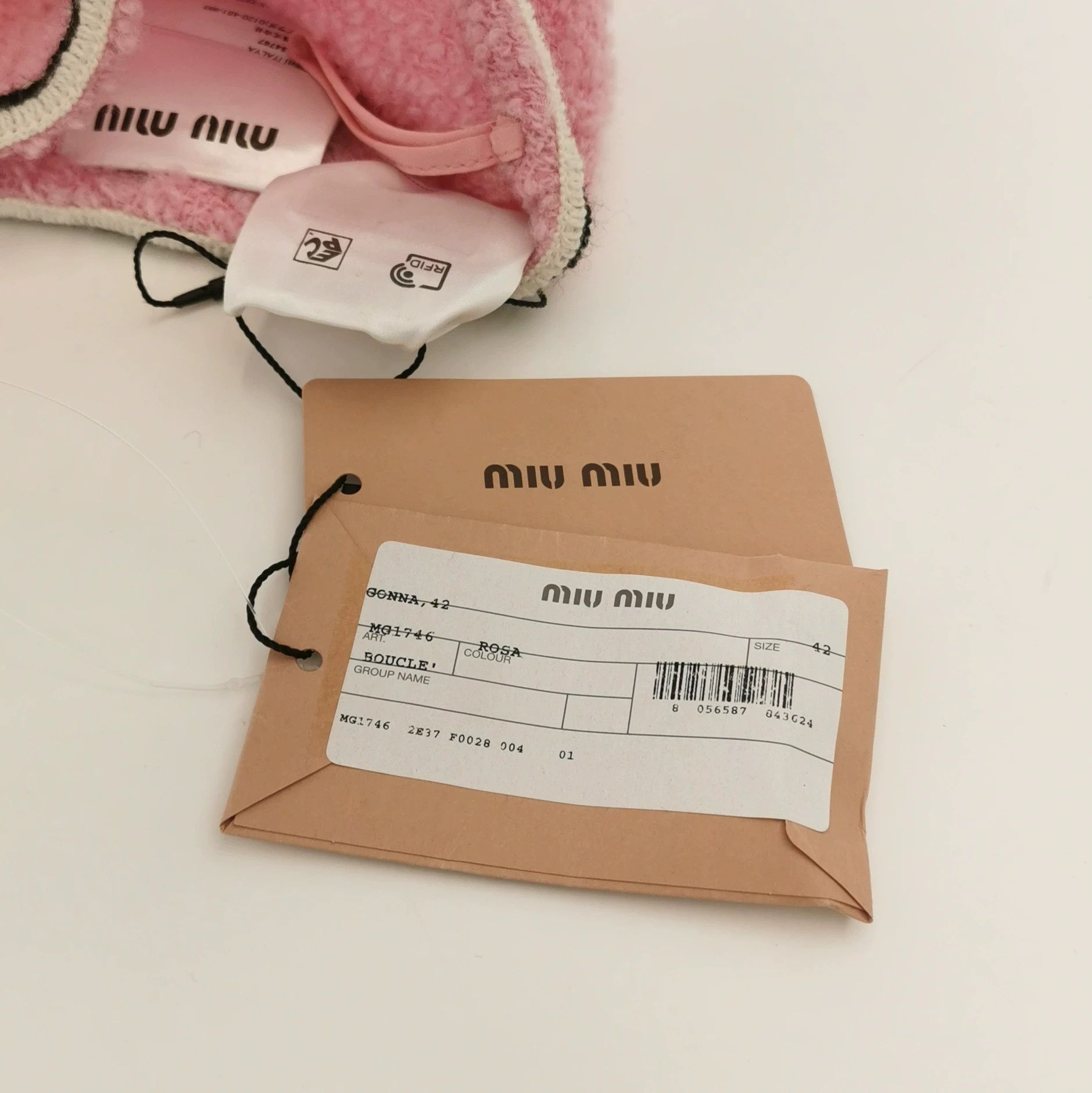 Miu Miu MiuMiu Wool Blend Colorblock Stripe Skirt Size 42" / US 20 - 3 Thumbnail