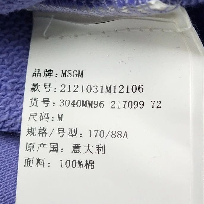 MSGM MSGM Logo Cotton Hoodie Size M Size US M / EU 48-50 / 2 - 7 Thumbnail