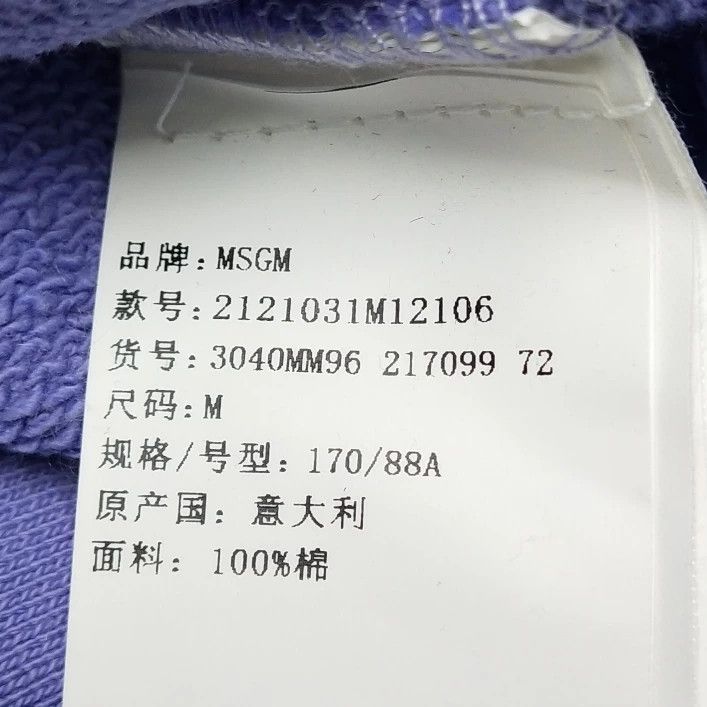 MSGM MSGM Logo Cotton Hoodie Size M Size US M / EU 48-50 / 2 - 6 Thumbnail