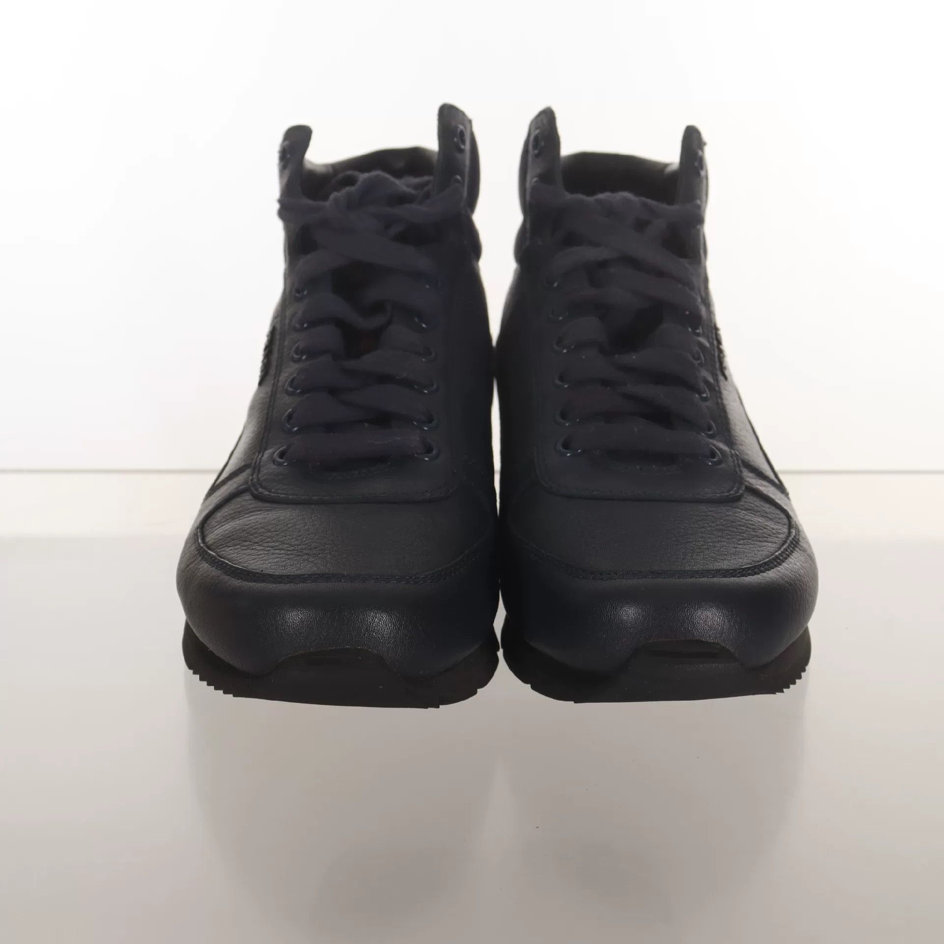 Prada Prada Women's Leather Logo High-Top Sneakers Size US 11 / IT 41 - 2 Thumbnail