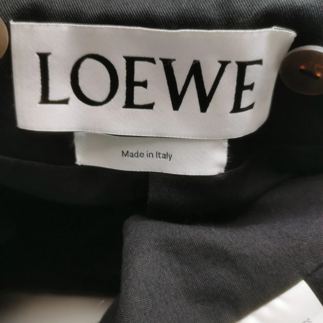 Loewe Loewe Cotton Color-Blocked Belted Lapel Coat Size US S / EU 44-46 / 1 - 6 Thumbnail