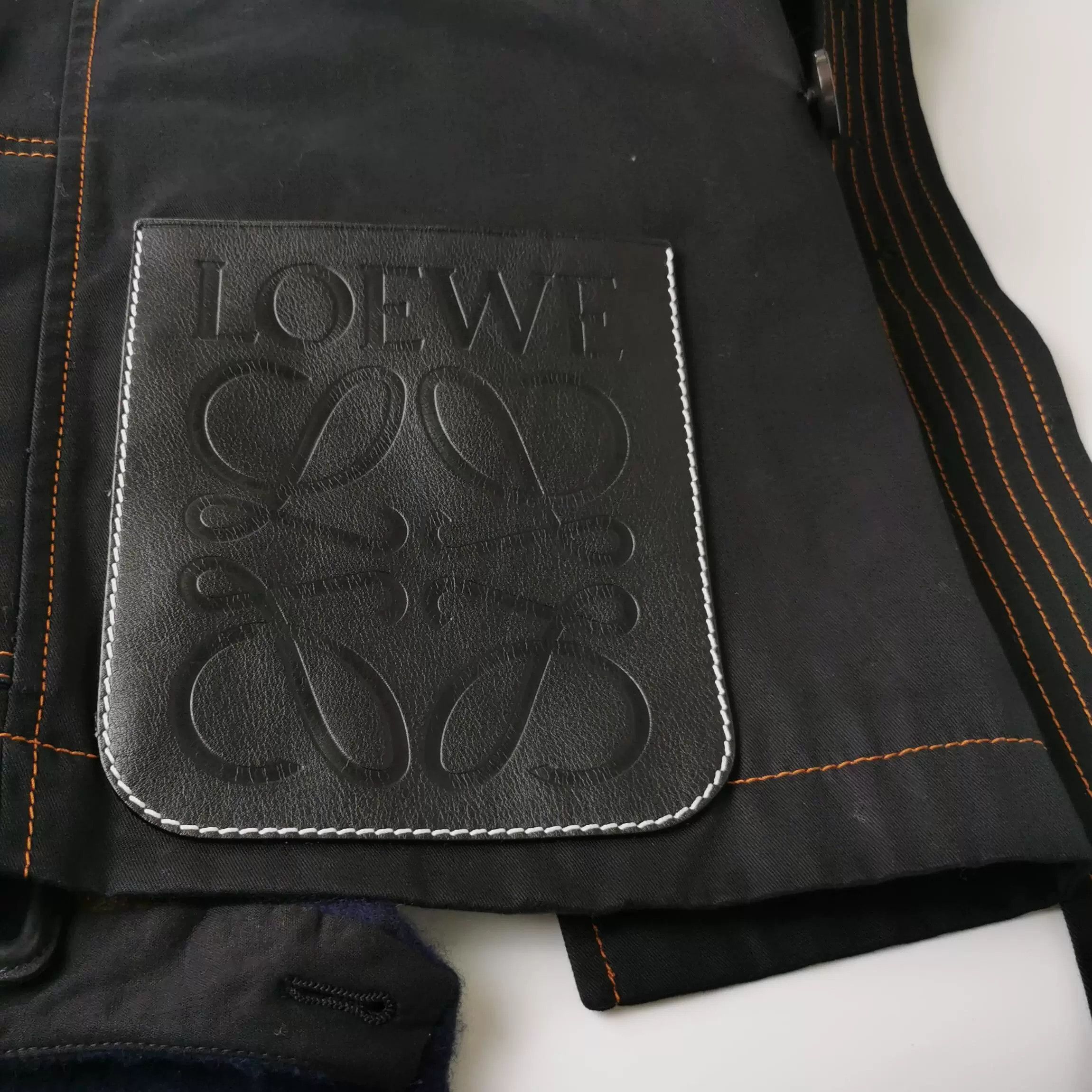 Loewe Loewe Cotton Color-Blocked Belted Lapel Coat Size US S / EU 44-46 / 1 - 4 Thumbnail