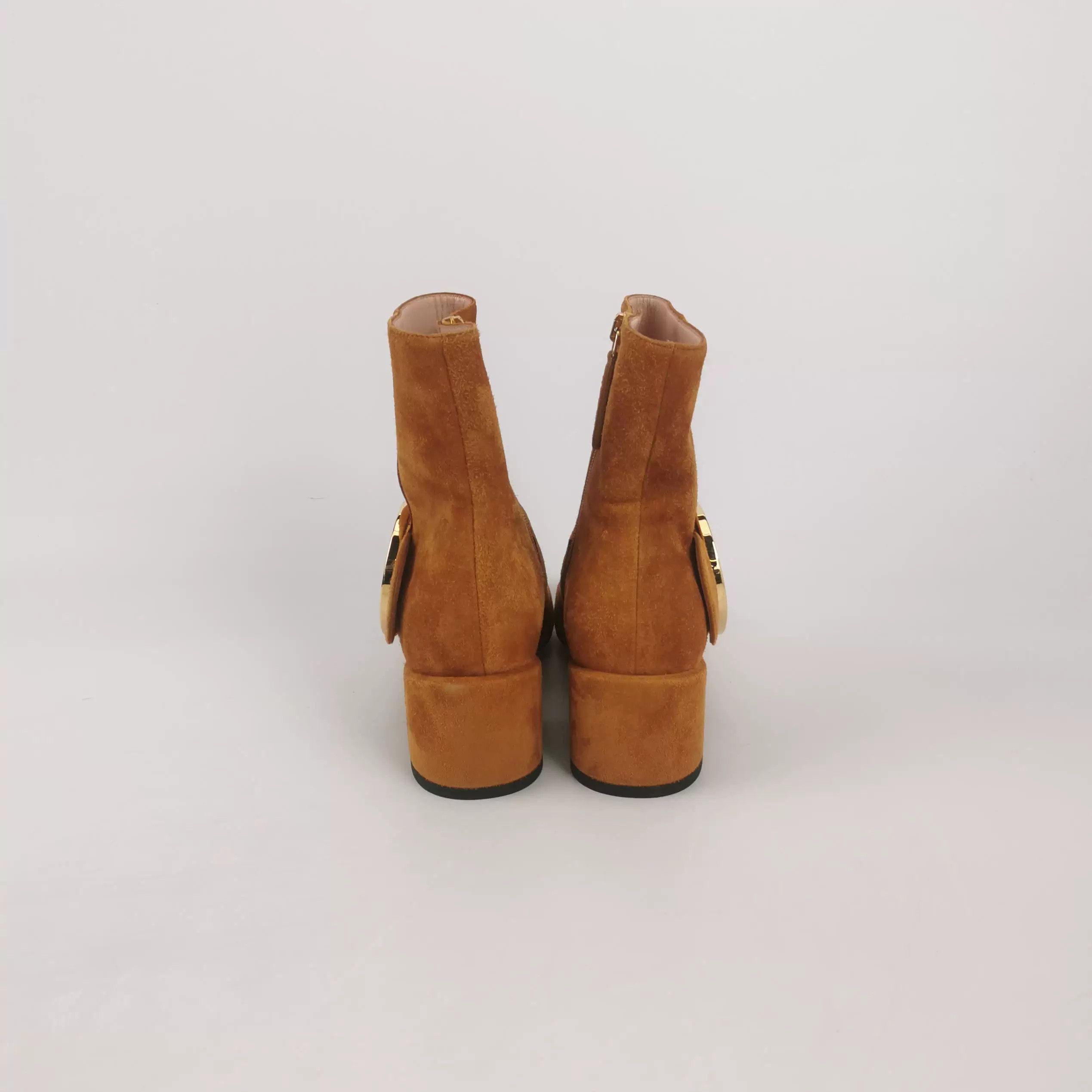 Gucci Gucci Blondie Suede Double G Ankle Boots 34 Size US 4 / IT 34 - 4 Thumbnail