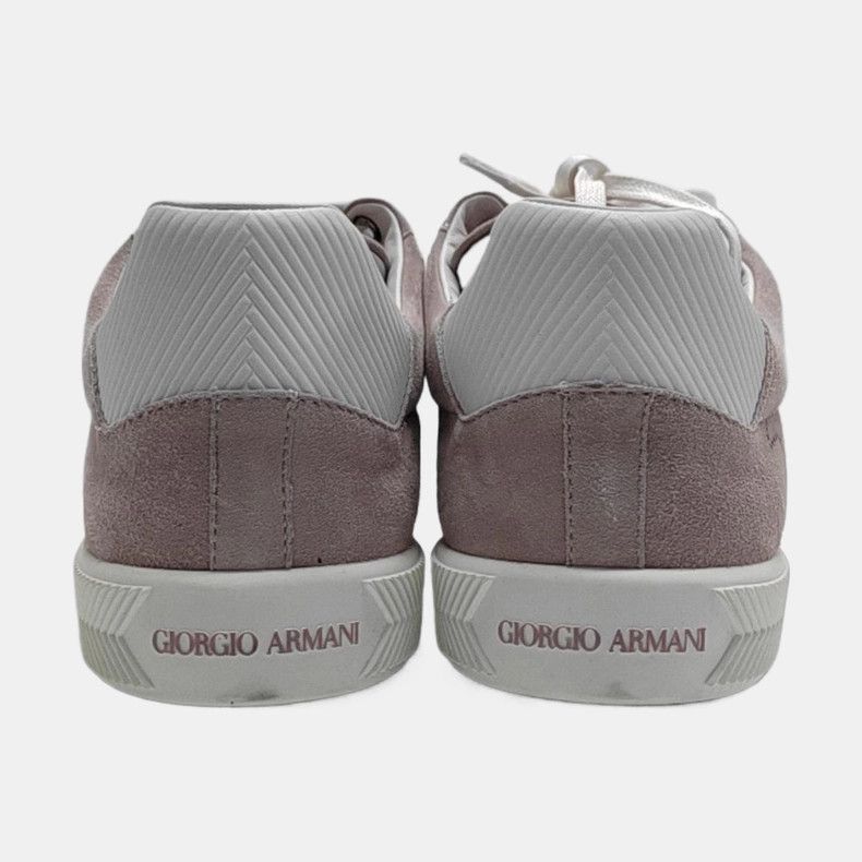 Giorgio Armani Giorgio Armani Pink Suede Men's Sneakers Size US 7 / EU 40 - 3 Thumbnail