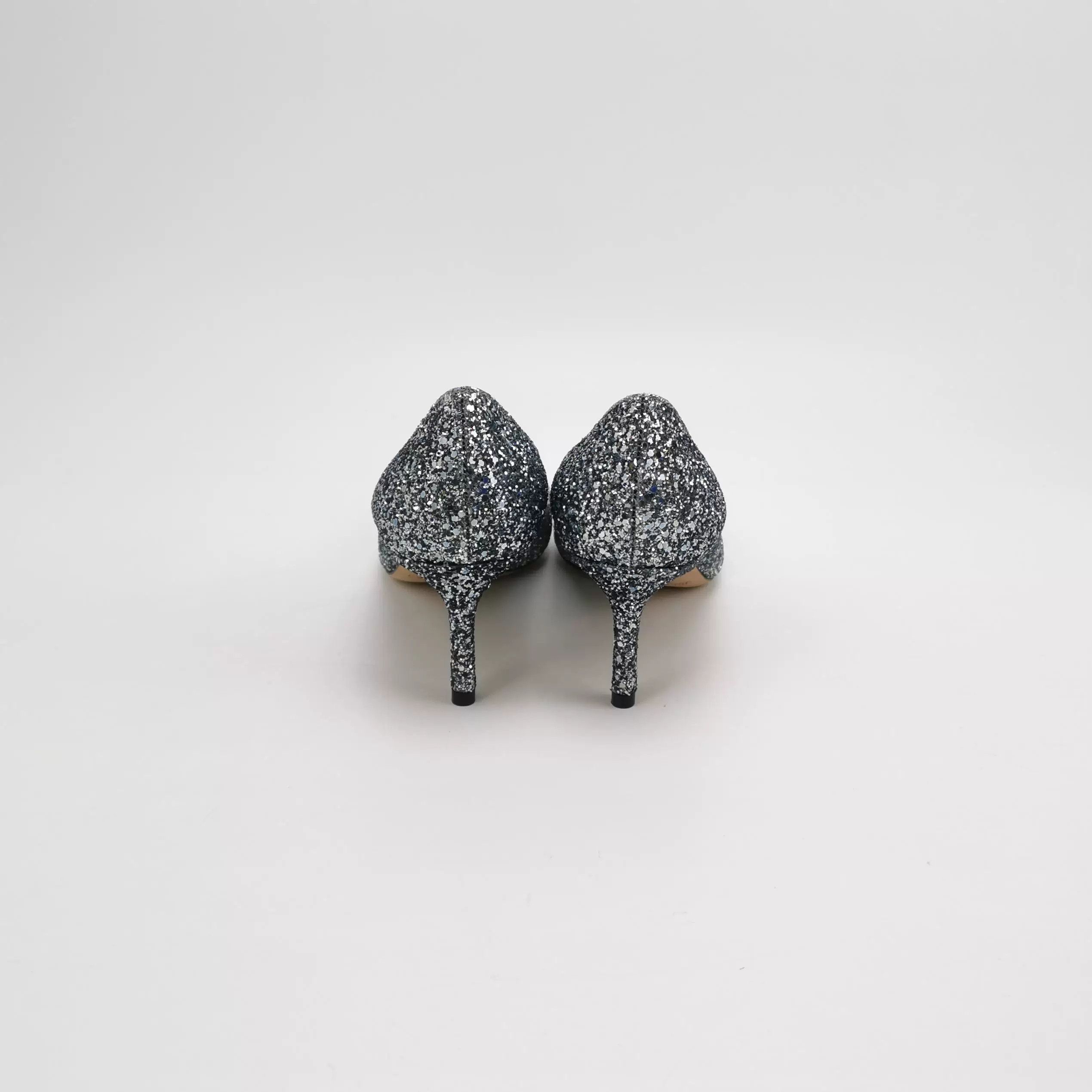 Jimmy Choo Jimmy Choo Romy Gradient Sequin Heels Size US 7 / IT 37 - 4 Thumbnail