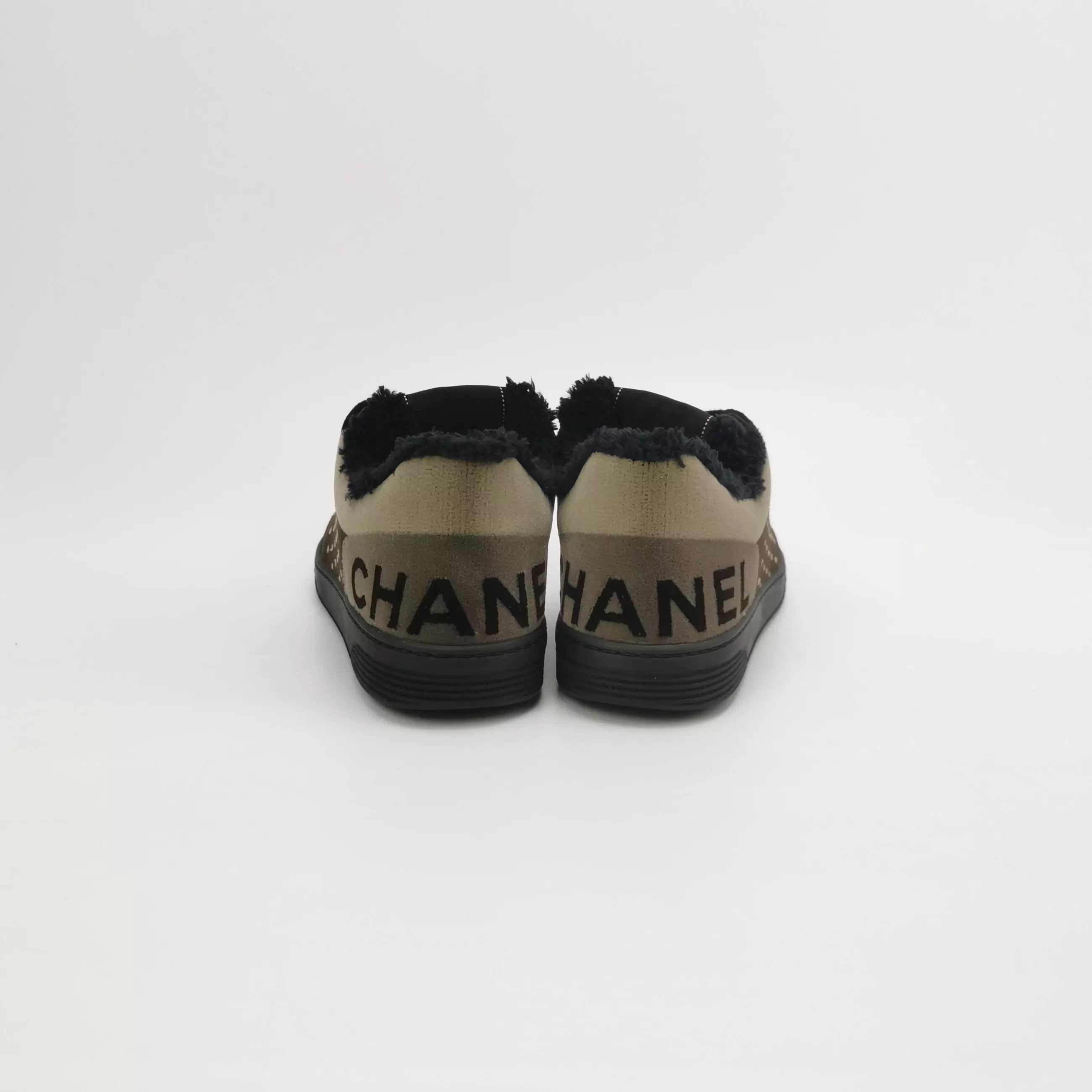 Chanel Chanel Suede Colorblock Logo Lace-up Shoes Size US 6.5 / IT 36.5 - 4 Thumbnail