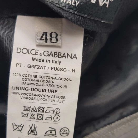 Dolce & Gabbana Dolce&Gabbana Cotton Solid Trousers Size 48 Size US 32 / EU 48 - 5 Thumbnail
