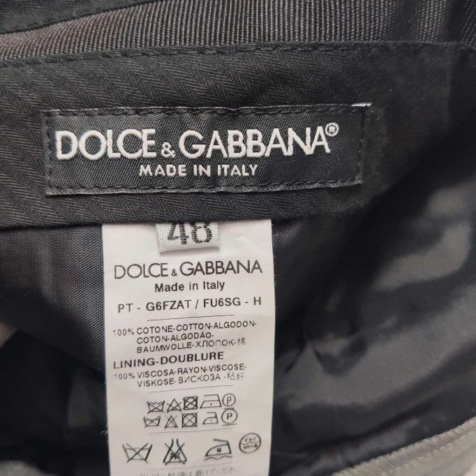 Dolce & Gabbana Dolce&Gabbana Cotton Solid Trousers Size 48 Size US 32 / EU 48 - 4 Thumbnail
