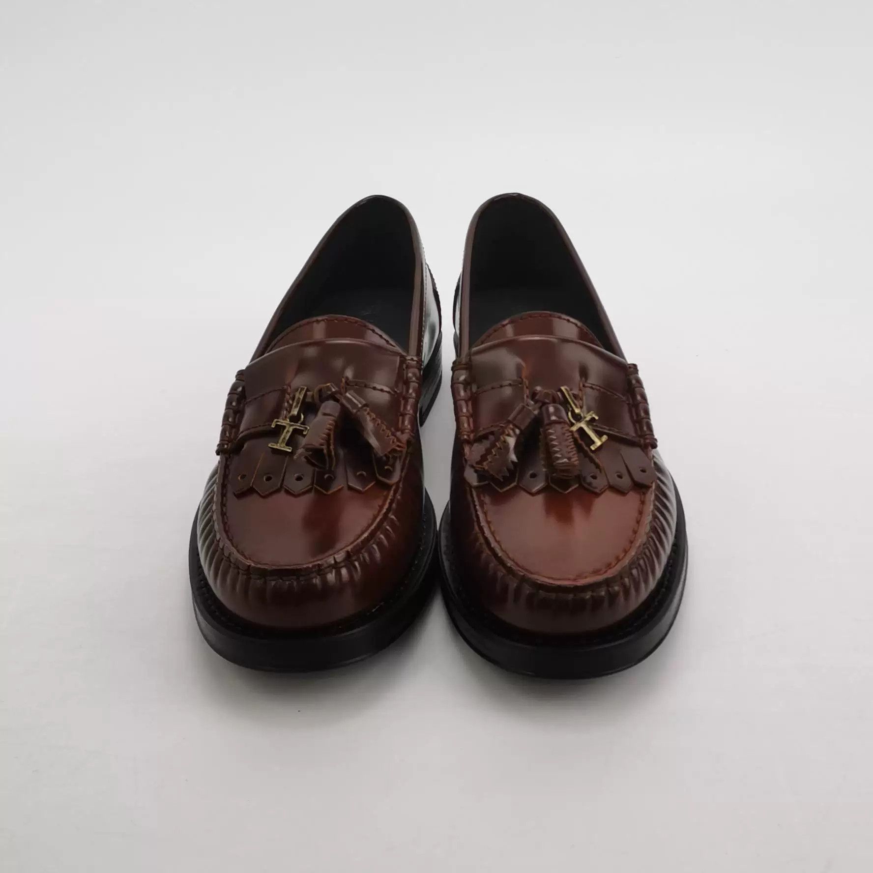 Tod's Tod's Leather Tassel Low-Heel Shoes Size US 7 / IT 37 - 3 Thumbnail