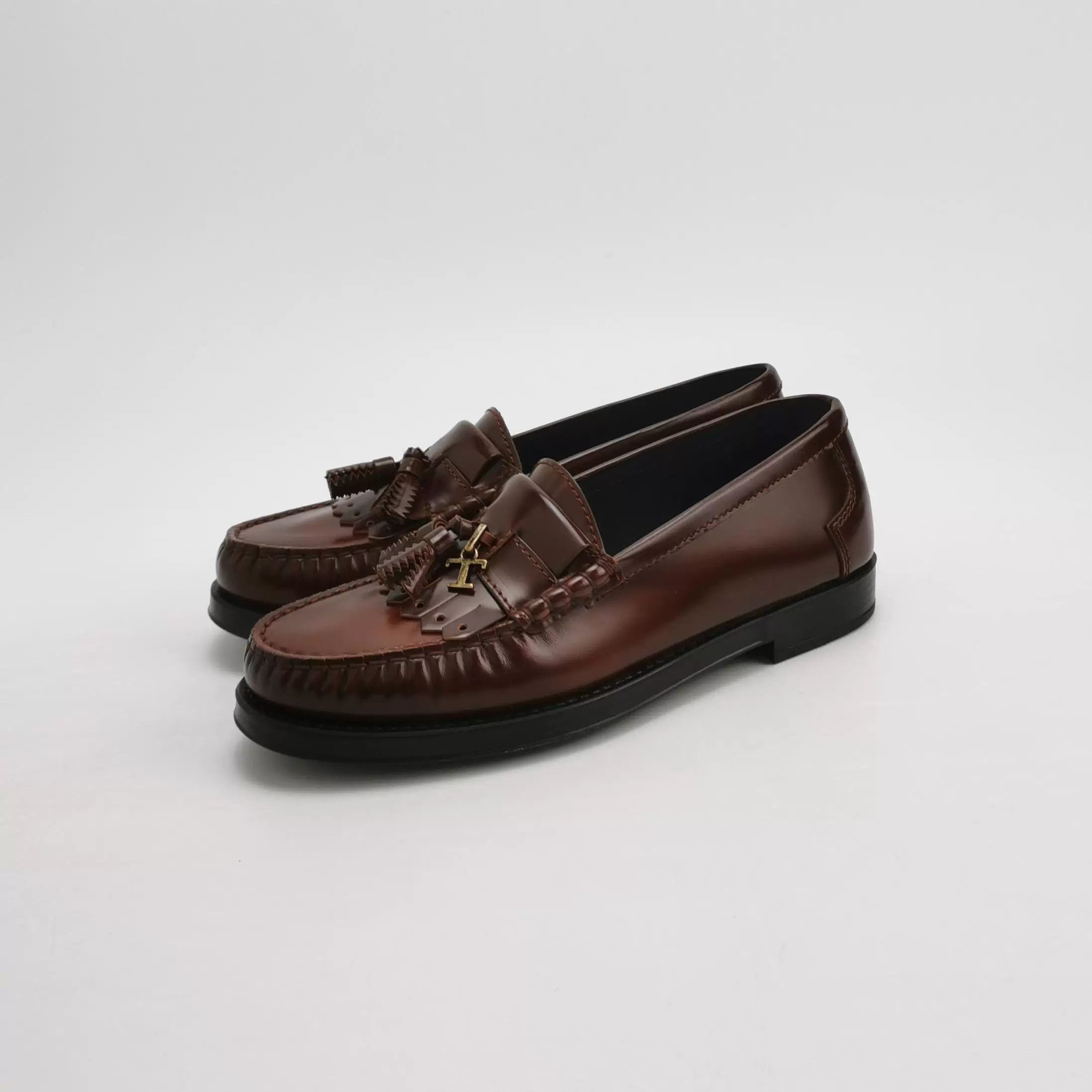 Tod's Tod's Leather Tassel Low-Heel Shoes Size US 7 / IT 37 - 2 Thumbnail
