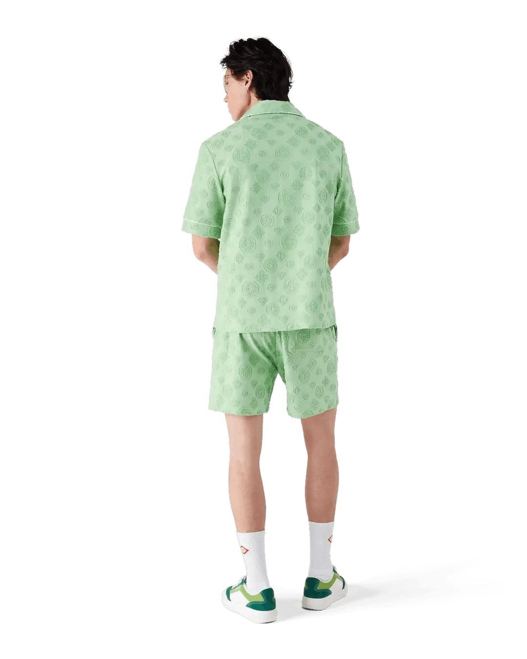 Casablanca Towelling Monogram Shorts Green Size US 34 / EU 50 - 3 Thumbnail