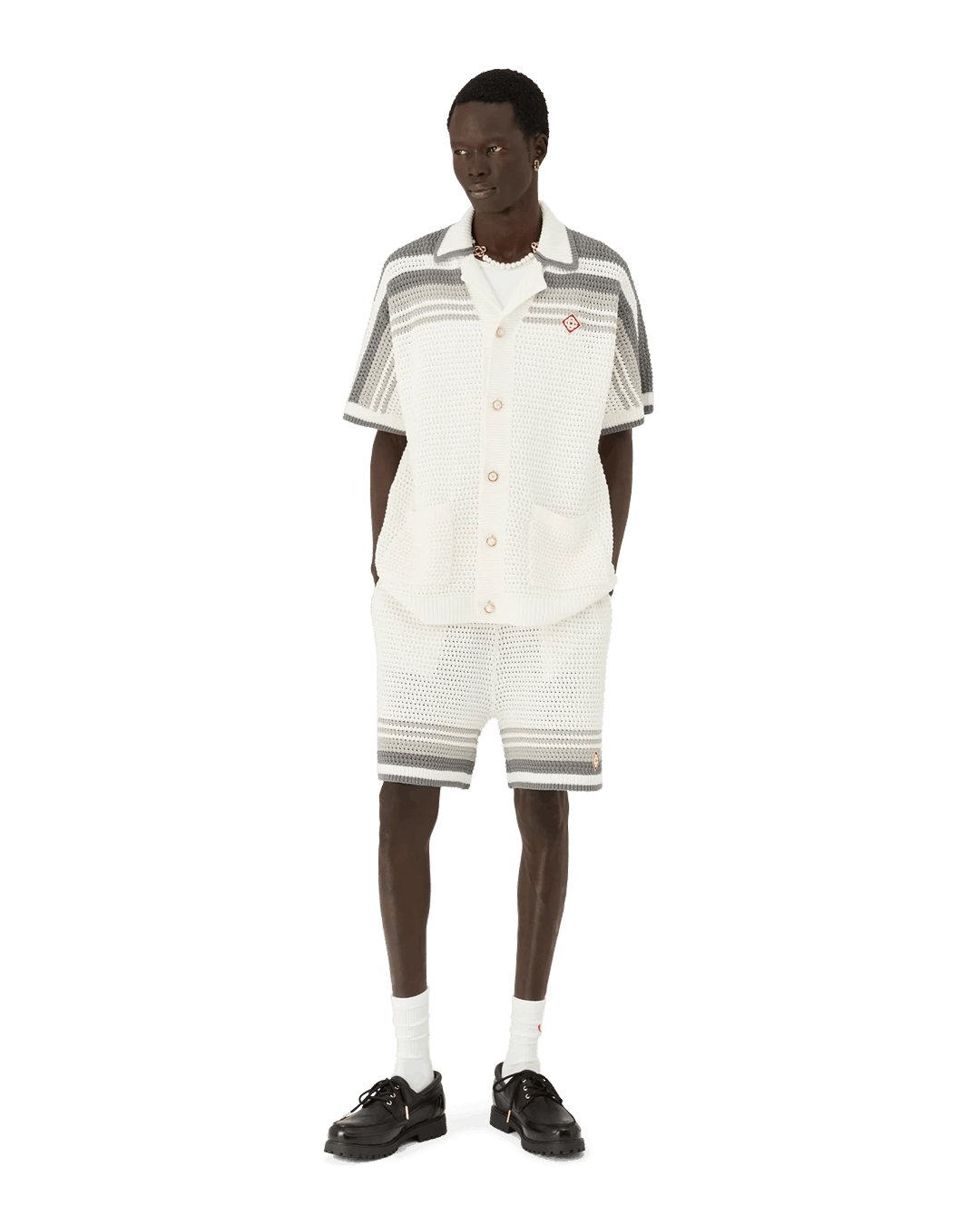Casablanca Tennis Crochet Shorts White Size US 28 / EU 44 - 3 Thumbnail