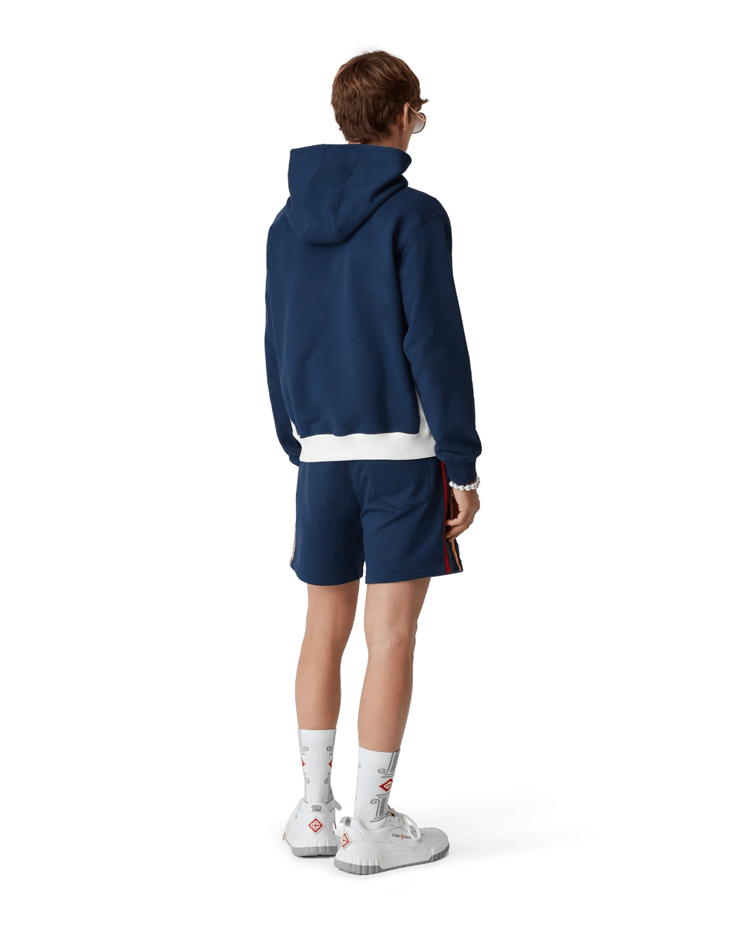 Casablanca Cotton Loopback Colourblock Panel Sweatshorts Navy Size US 32 / EU 48 - 3 Thumbnail