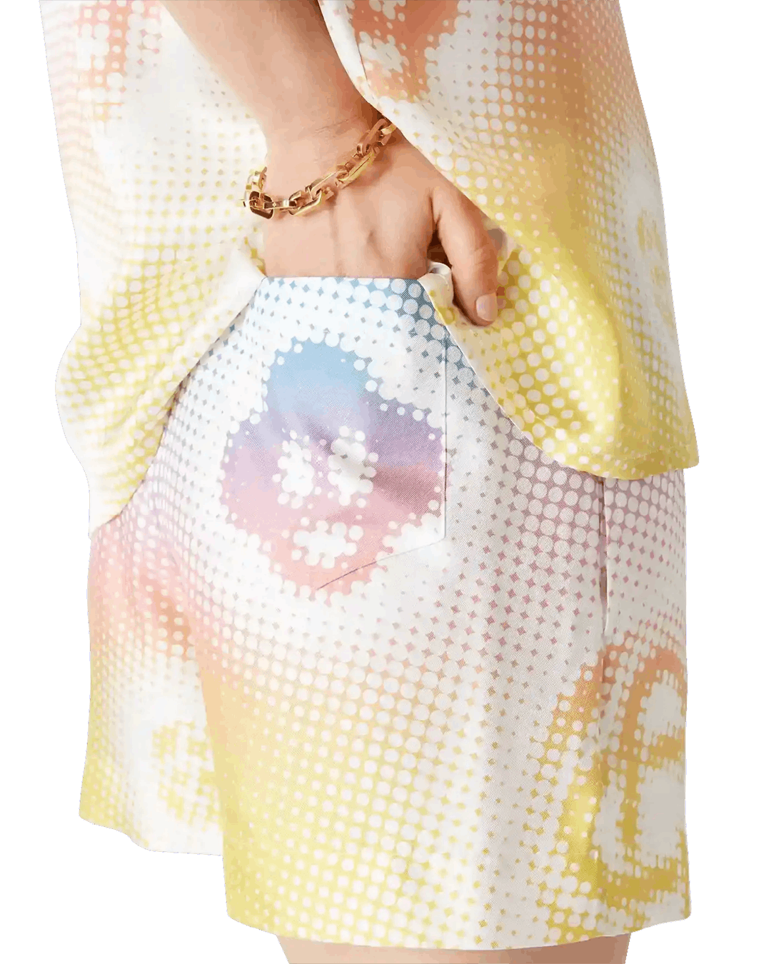 Casablanca Halftone Logo Silk Shorts Size US 32 / EU 48 - 5 Thumbnail