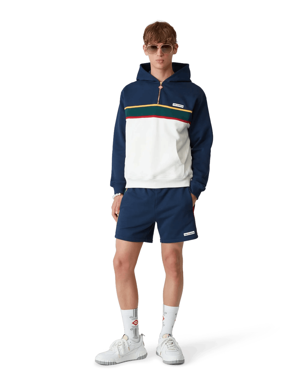 Casablanca Cotton Loopback Colourblock Panel Sweatshorts Navy Size US 34 / EU 50 - 2 Thumbnail