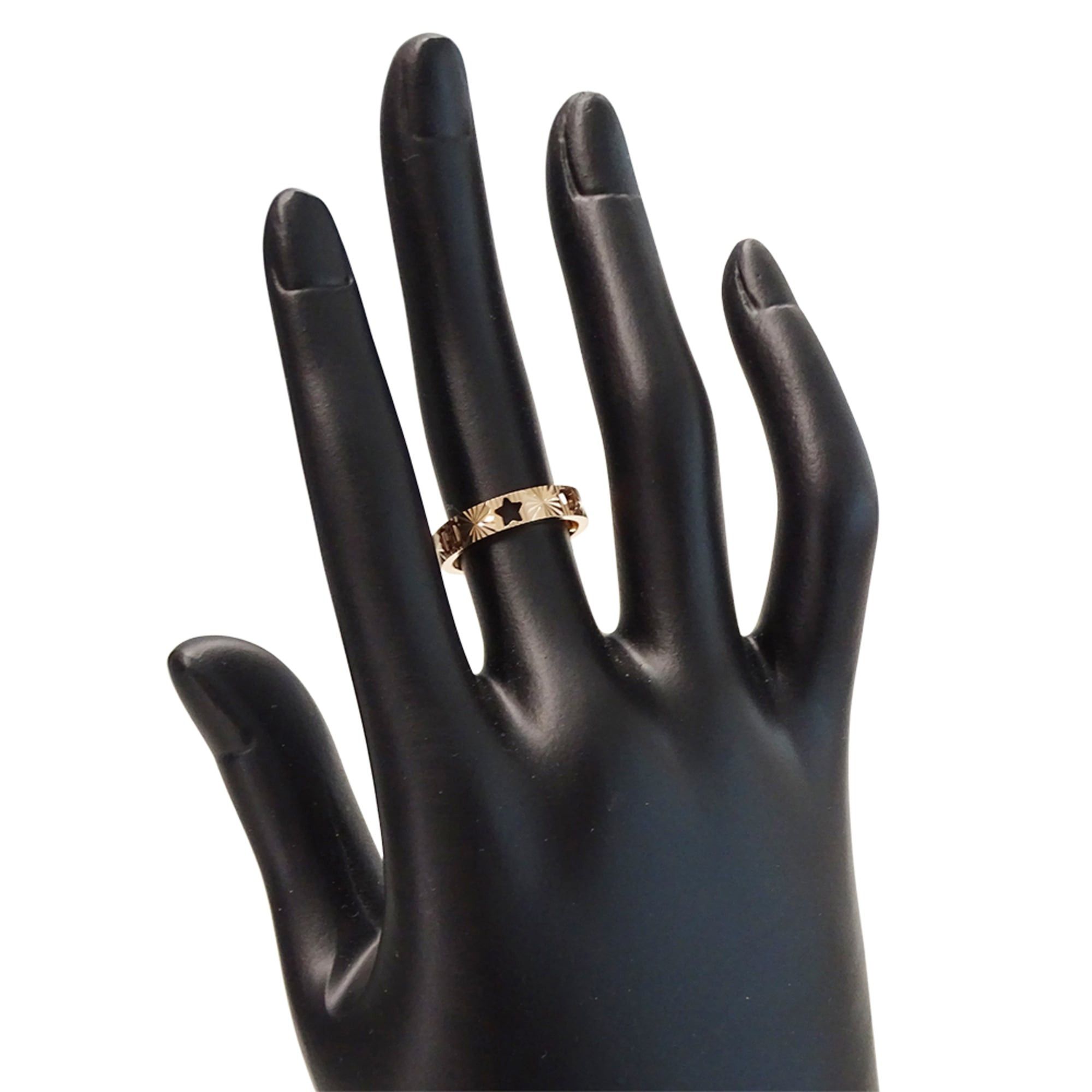 Gucci Gucci ring for women, brand name ring, 750PG (pink gold), Icon, heart, star, size #10 (approx.), jewelry. Size ONE SIZE - 8 Thumbnail