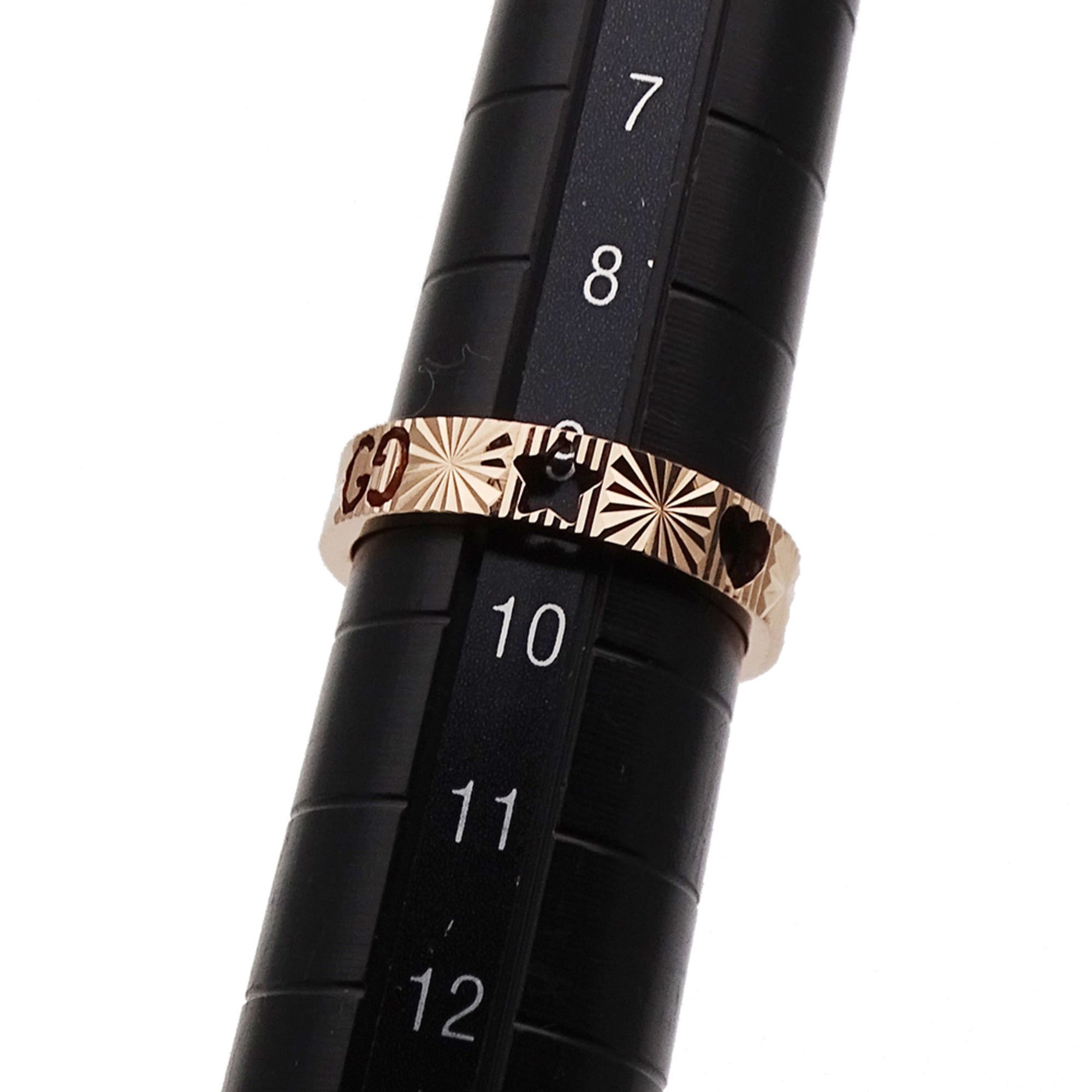 Gucci Gucci ring for women, brand name ring, 750PG (pink gold), Icon, heart, star, size #10 (approx.), jewelry. Size ONE SIZE - 9 Thumbnail