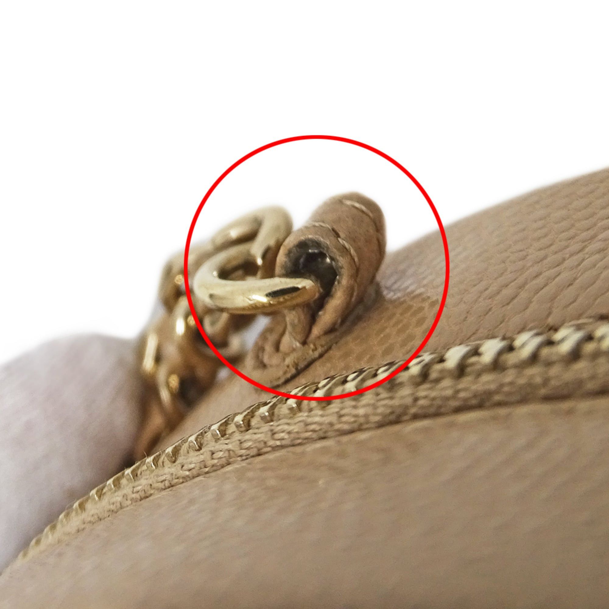Chanel Chanel Matelassé handbag for women, brand shoulder bag, caviar leather, beige, gold hardware, chain pouch, round shape. Size ONE SIZE - 13 Thumbnail